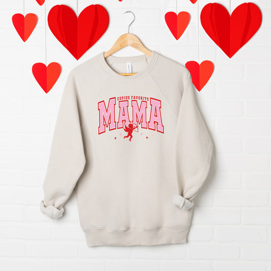 Cupid's Favorite Mama | Bella Canvas Sweatshirt