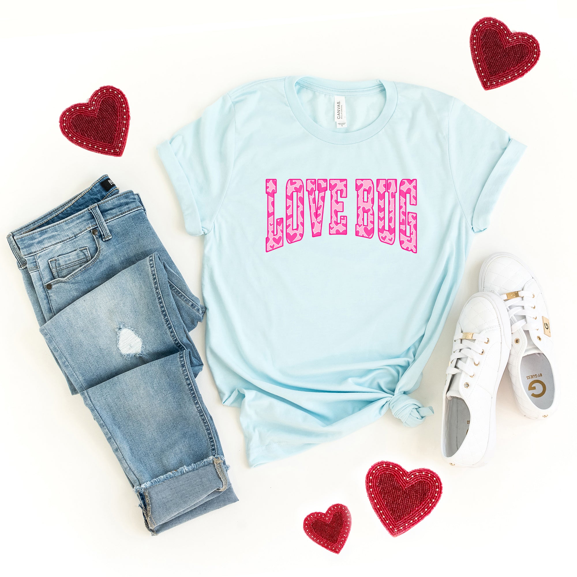 Love Bug Hearts | Short Sleeve Graphic Tee