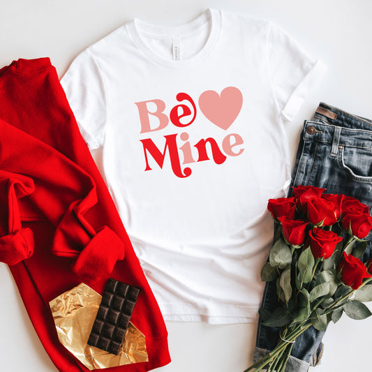 Be Mine Heart Bold | Short Sleeve Crew Neck