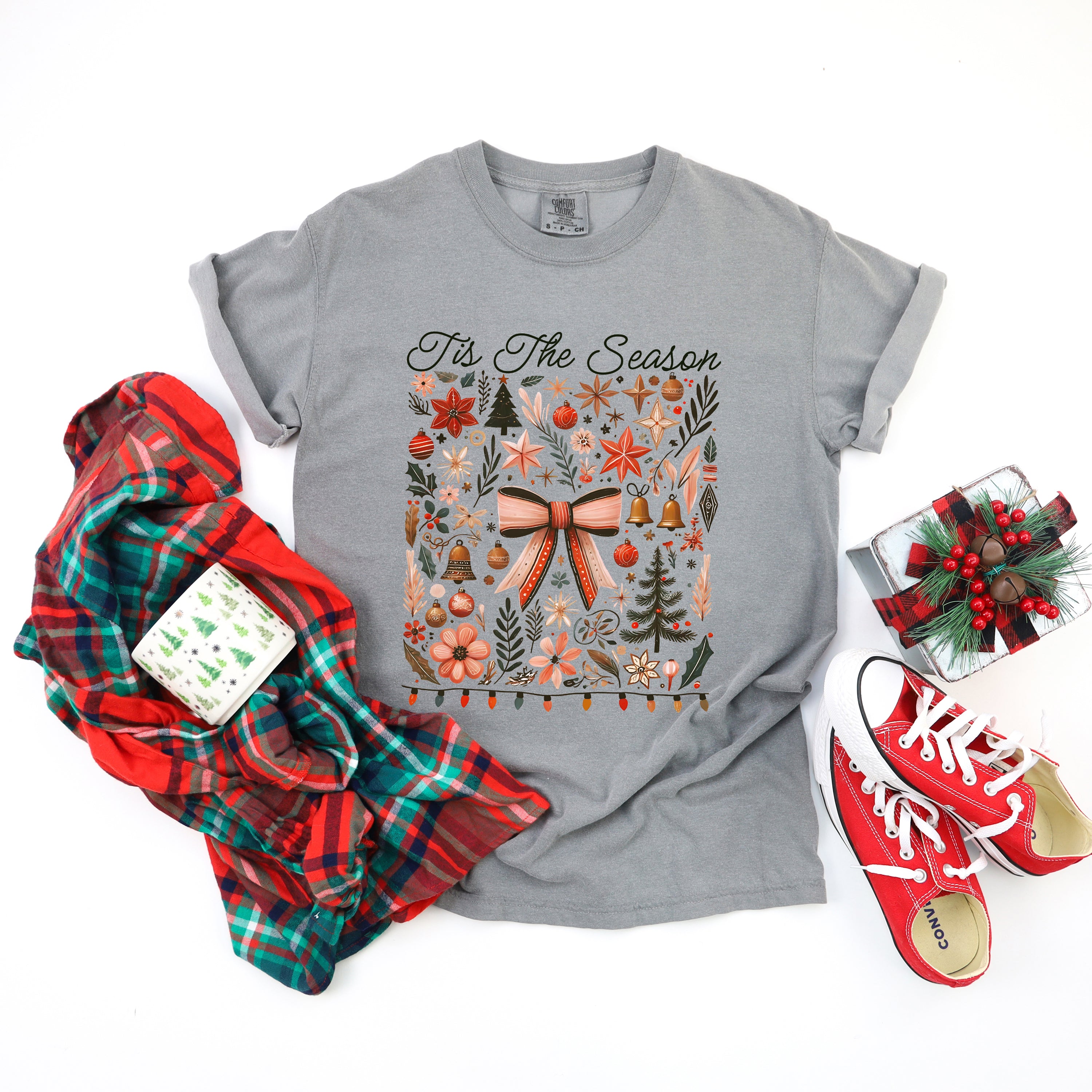 Tis The Season Coquette | Garment Dyed Tee