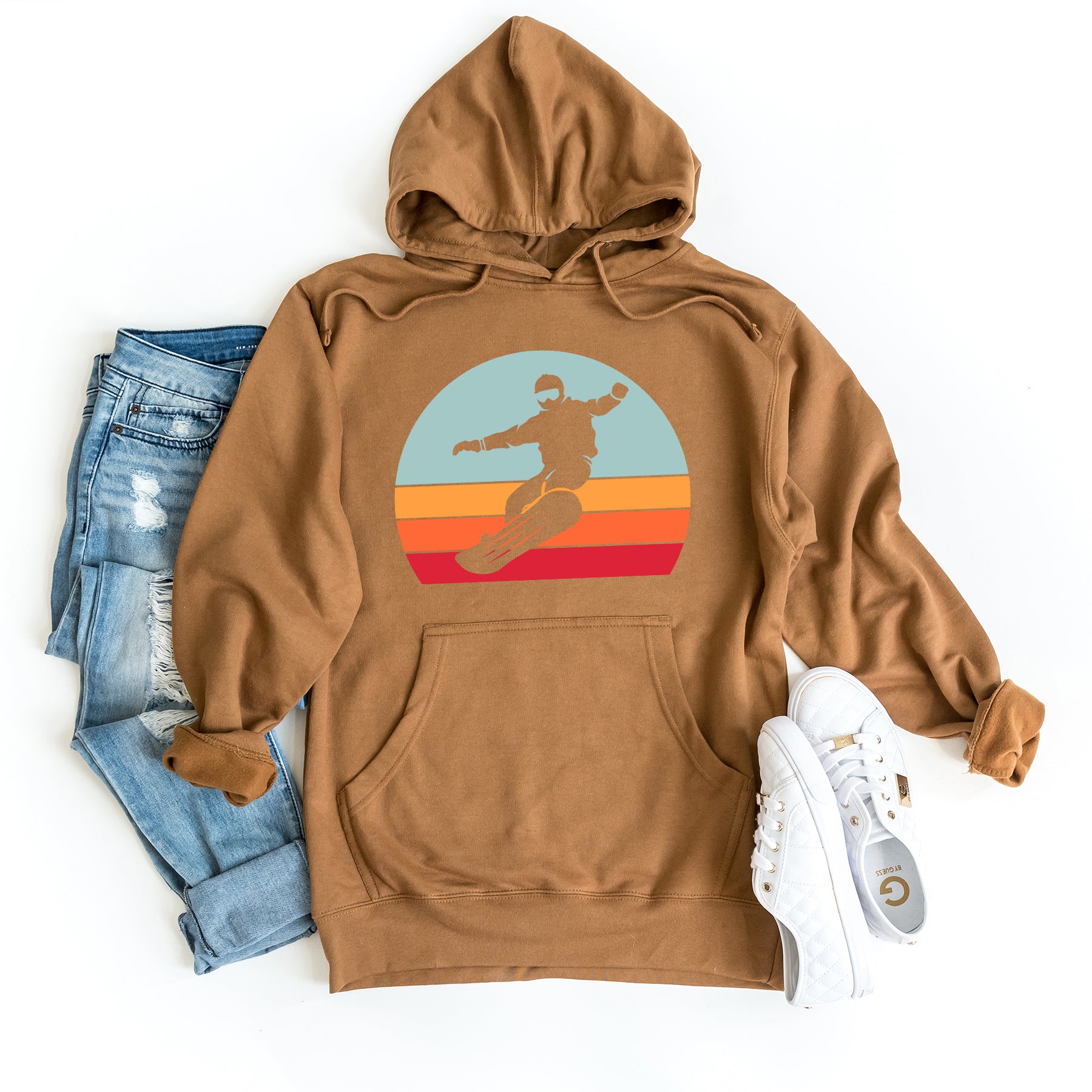 Snowboard With Stripes | Hoodie