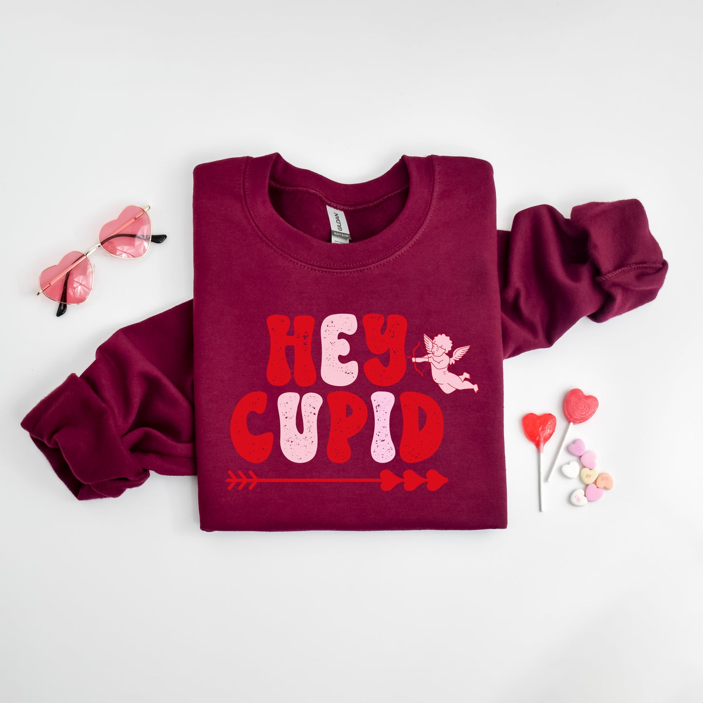 Hey Cupid Pink | Sweatshirt