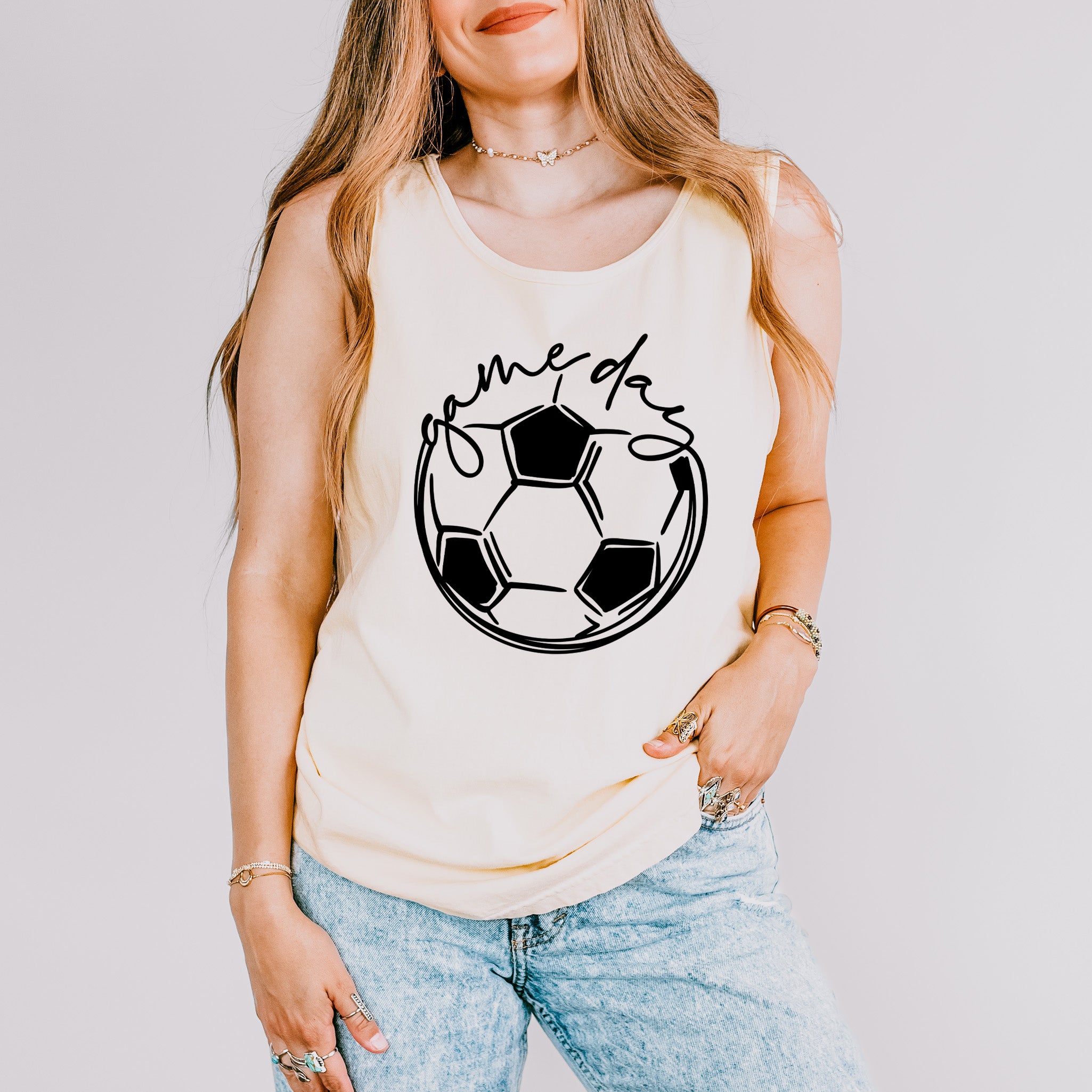 Game Day Soccer | Garment Dyed Tank