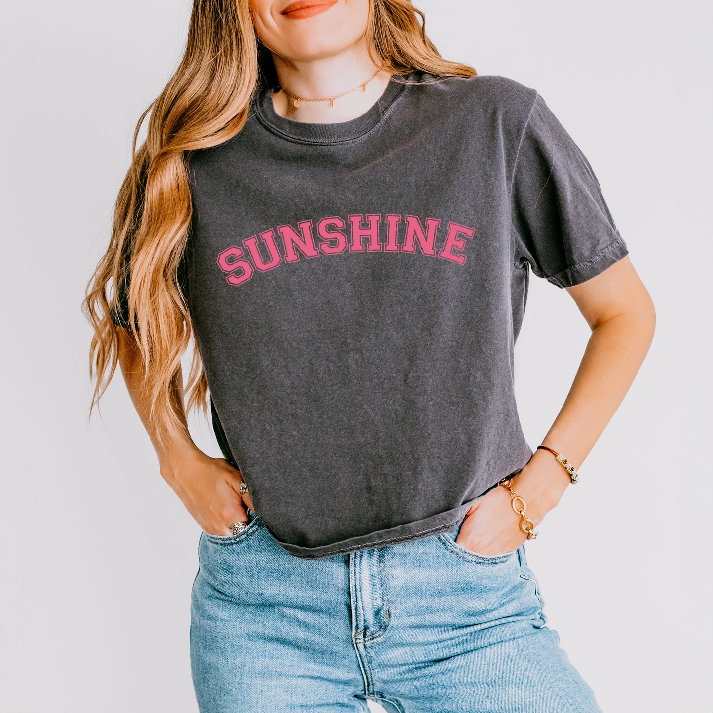 Sunshine Block | Relaxed Fit Cropped Tee