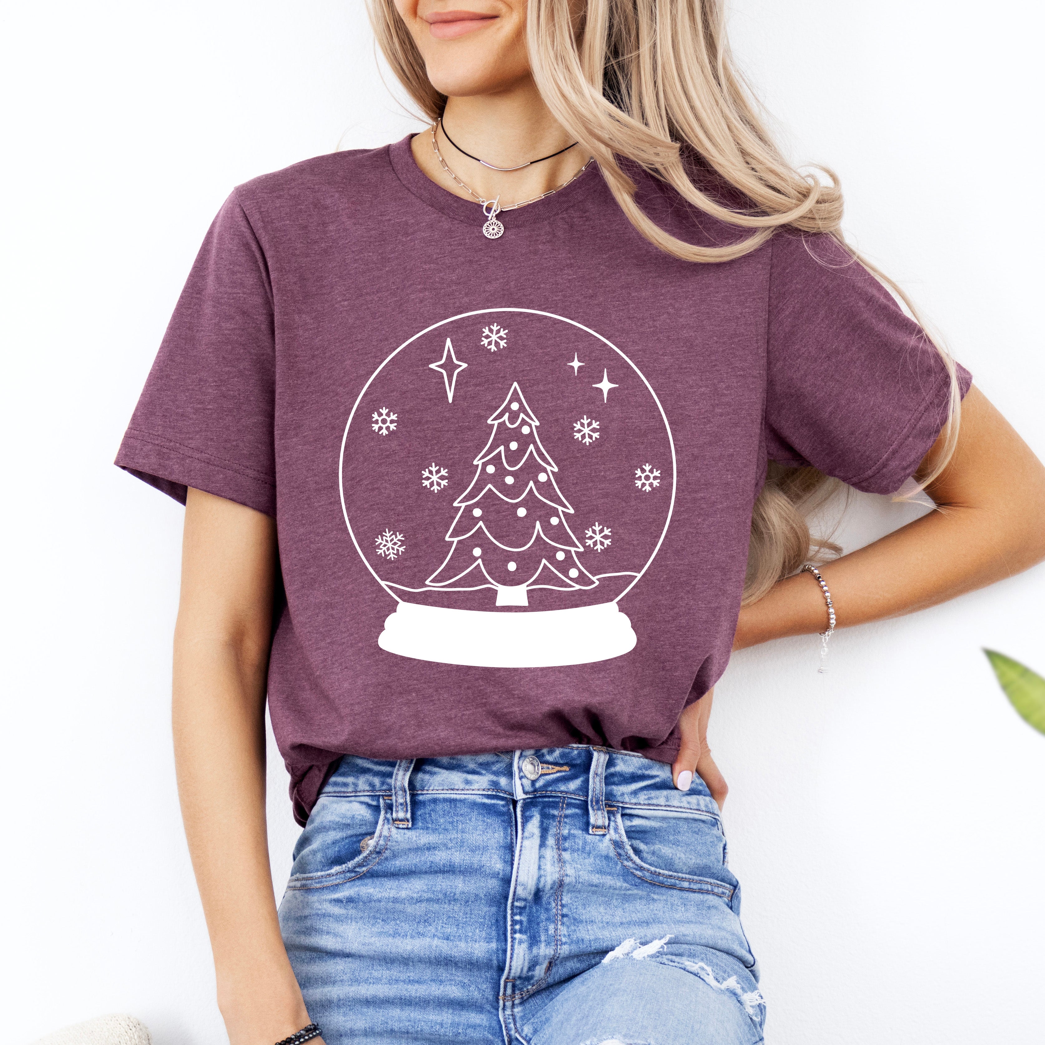 Christmas Snow Globe | Short Sleeve Crewneck