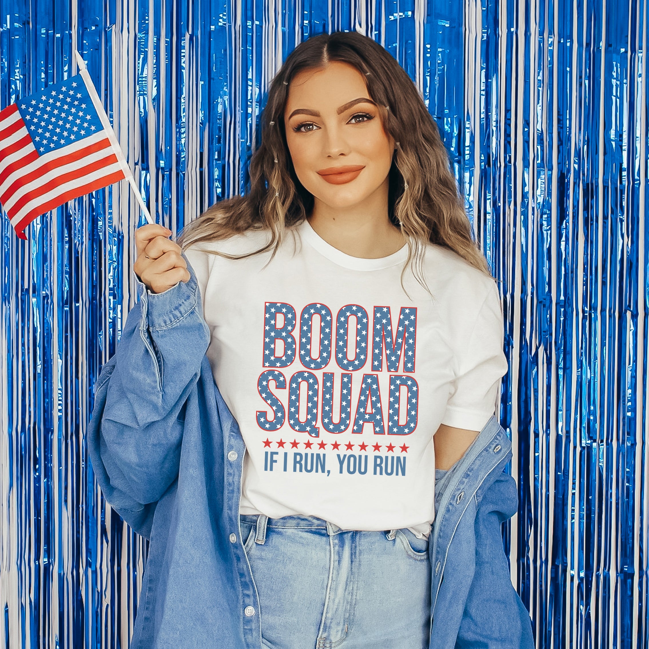 Boom Squad Varsity Stars | Short Sleeve Graphic Tee