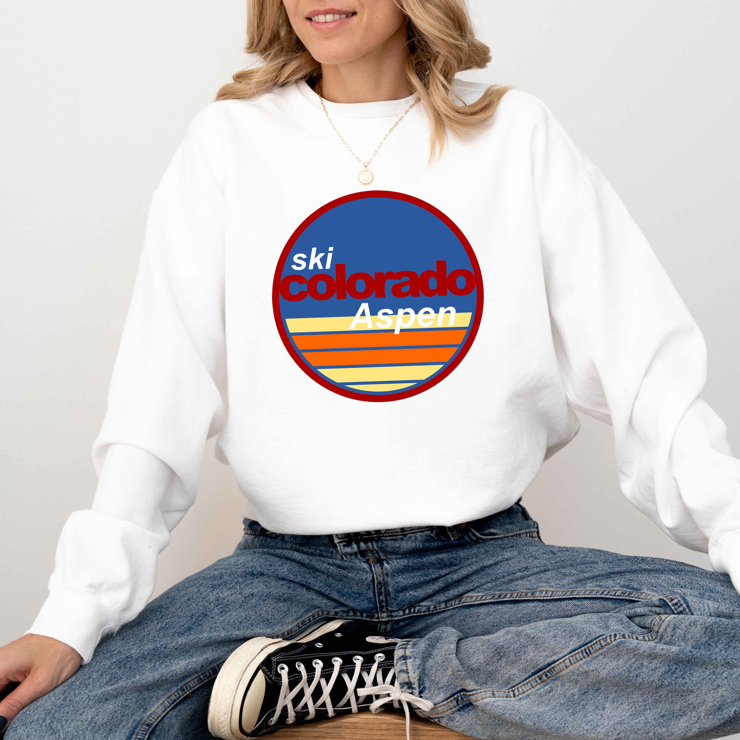 Aspen Ski Resort | Garment Dyed Sweatshirt