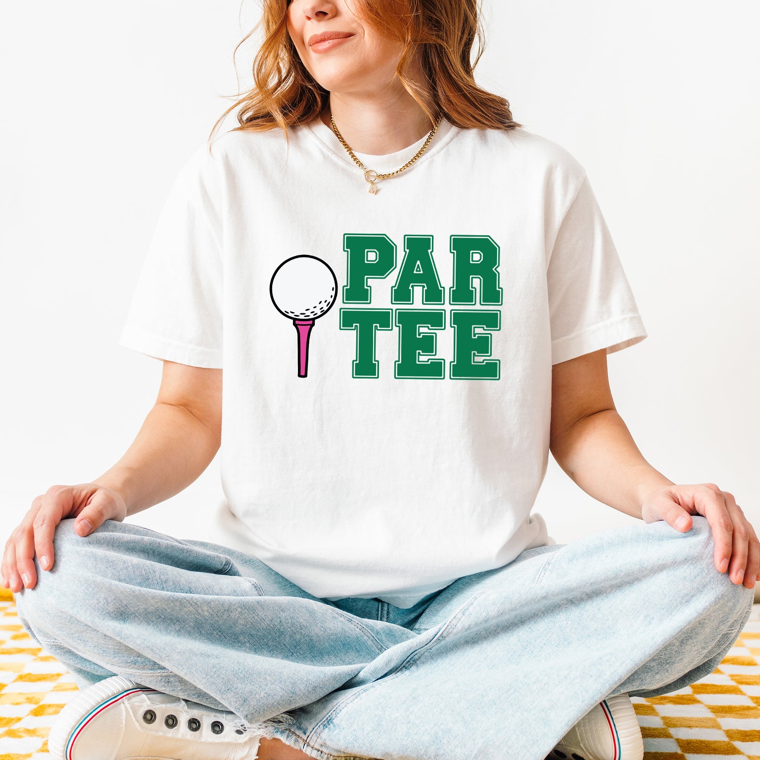 Golf Par Tee Varsity | Garment Dyed Short Sleeve Tee