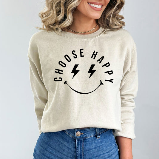 Choose Happy Lightning Eyes | Sweatshirt