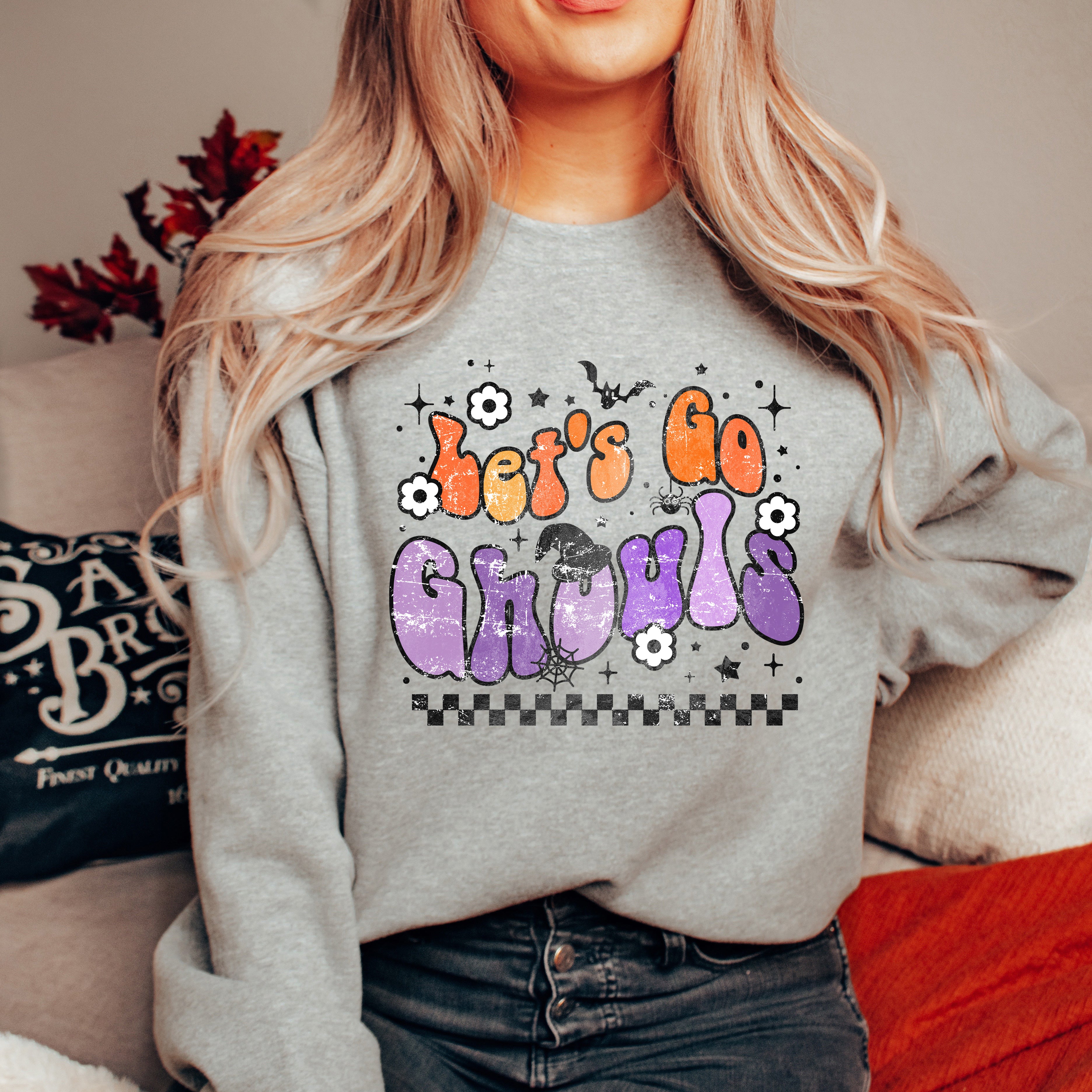 Let's Go Ghouls Flowers | Sweatshirt
