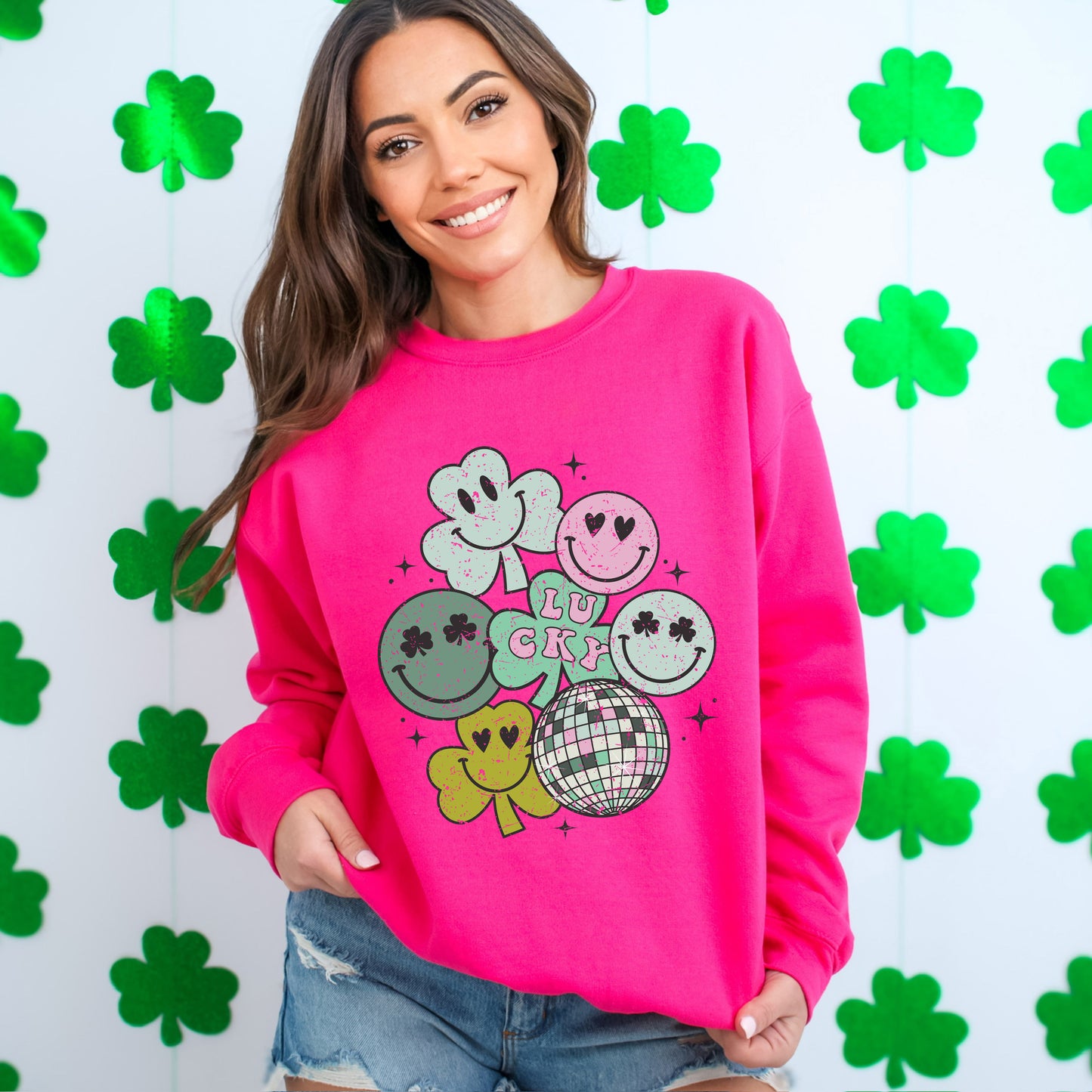 Lucky Smiley Disco | Sweatshirt