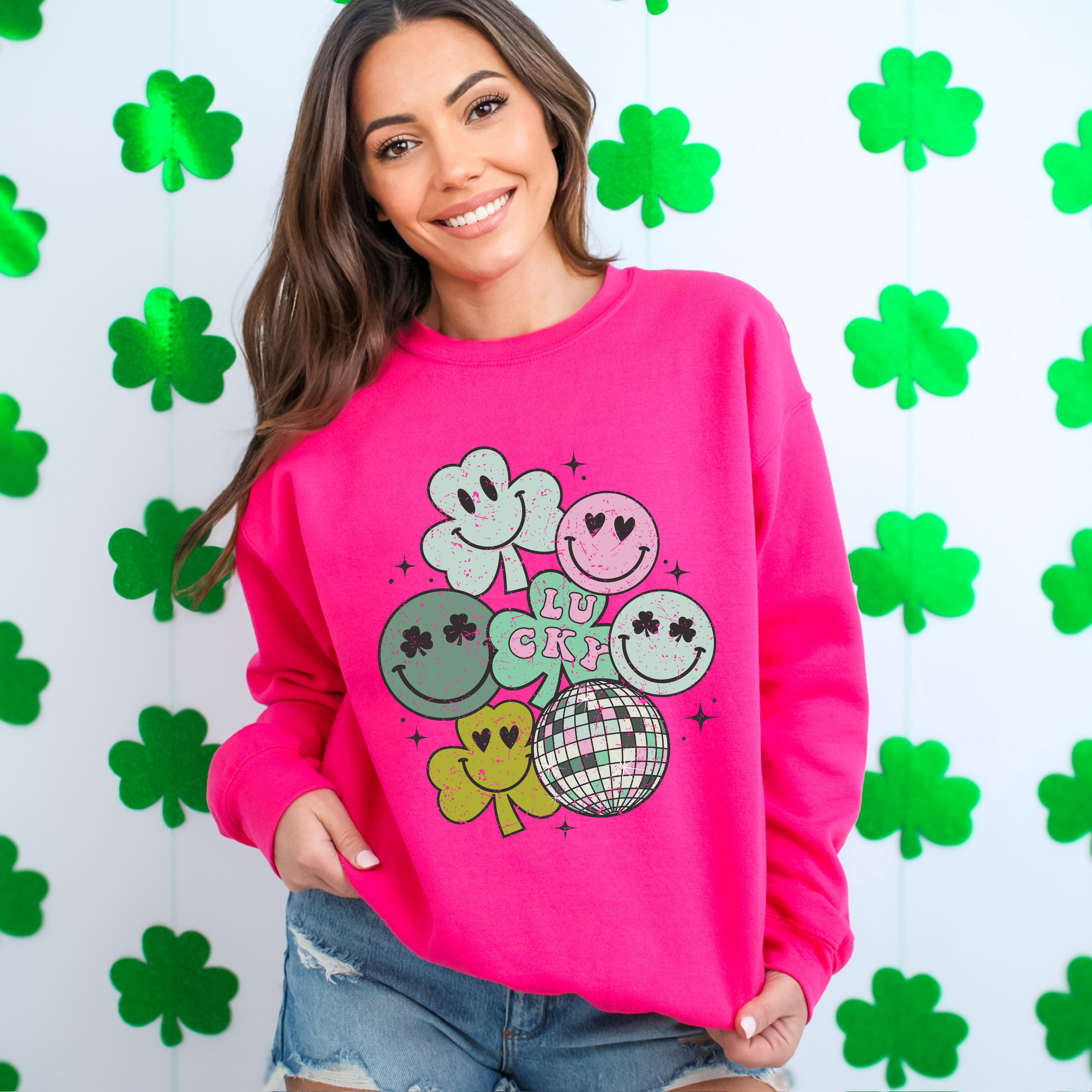 Lucky Smiley Disco | Sweatshirt