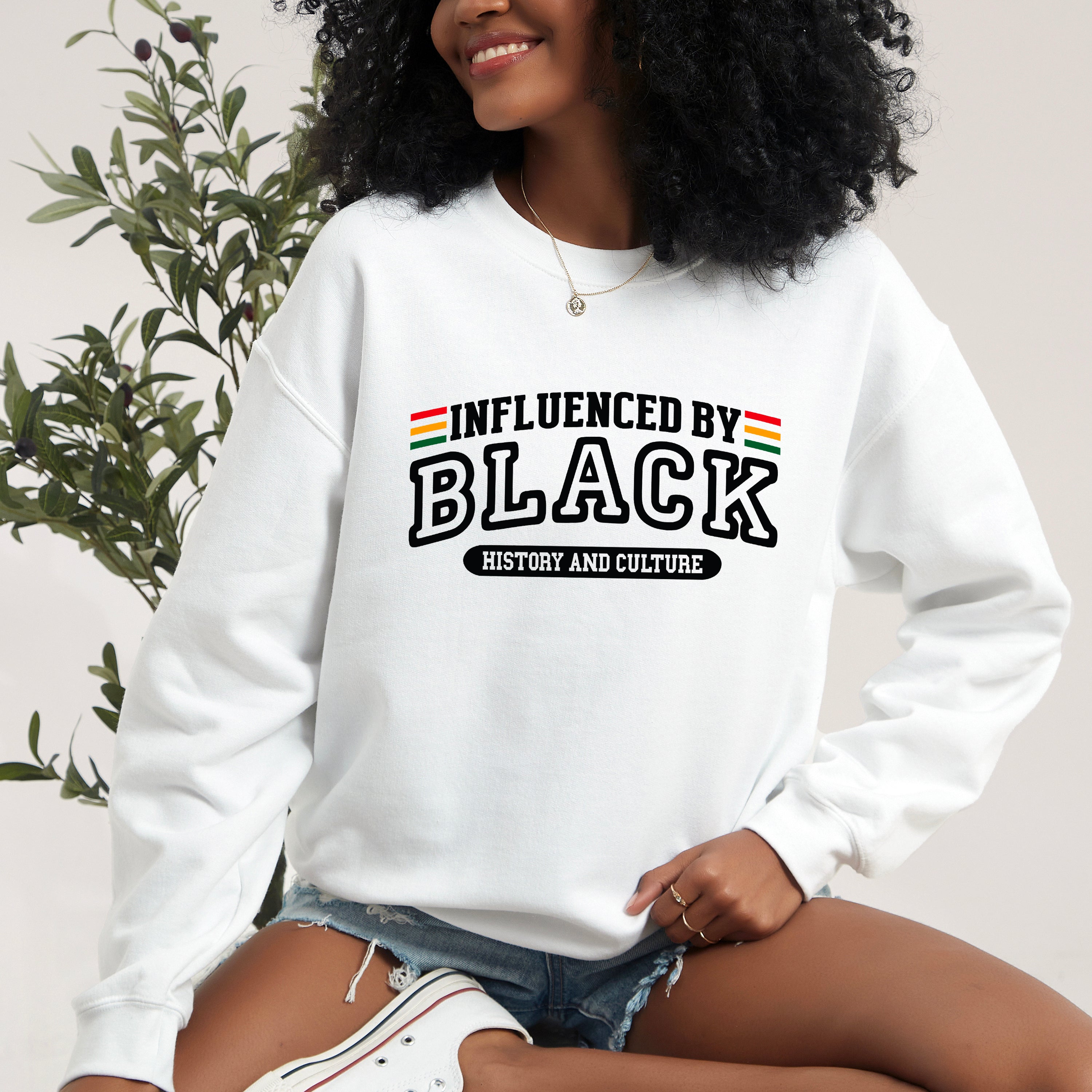 Influenced By Black History And Culture Black | Sweatshirt