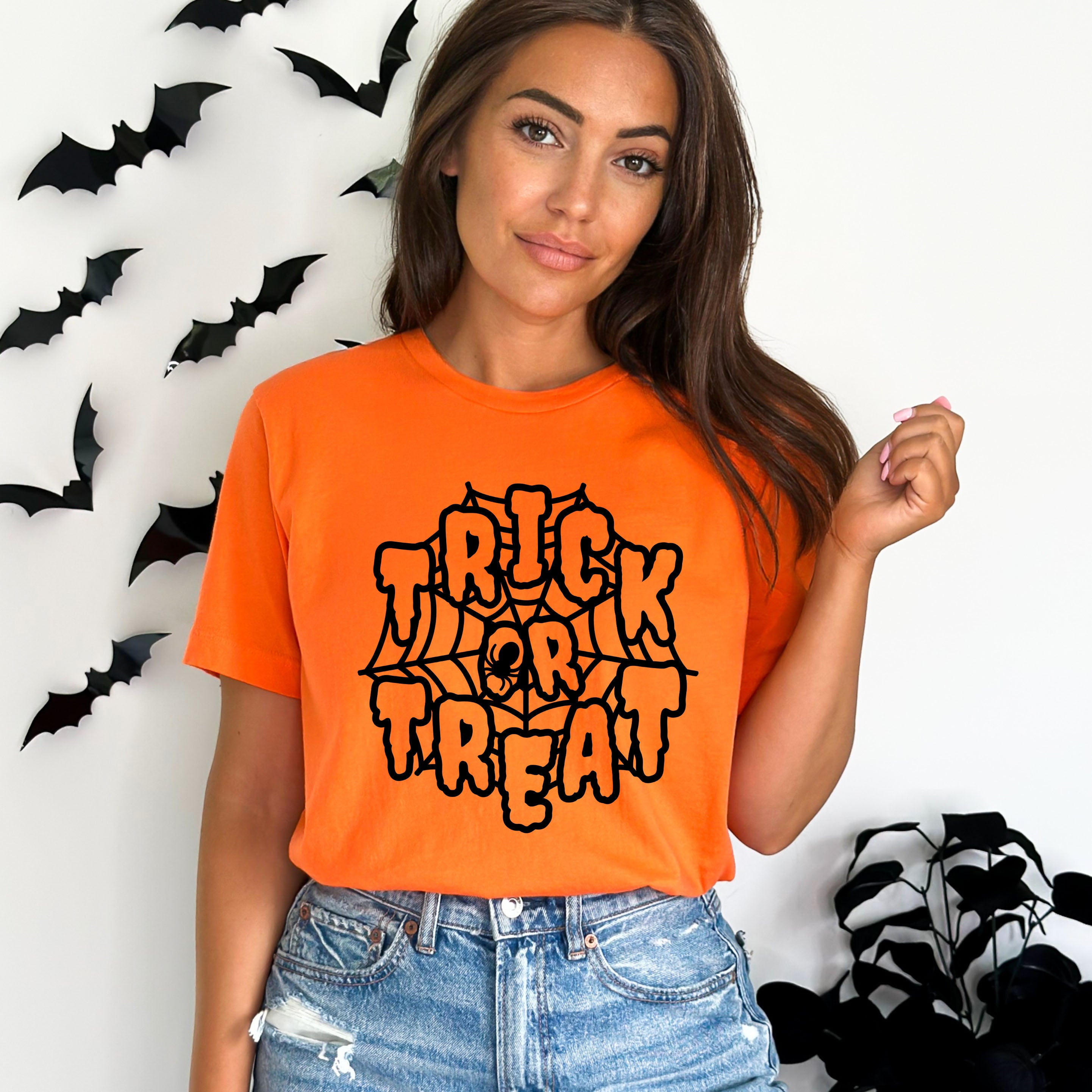 Trick Or Treat Web | Short Sleeve Crew Neck