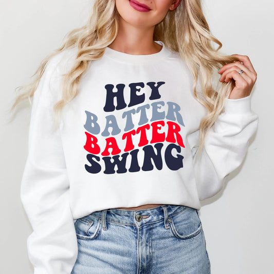 Batter Batter Swing Stacked | Sweatshirt