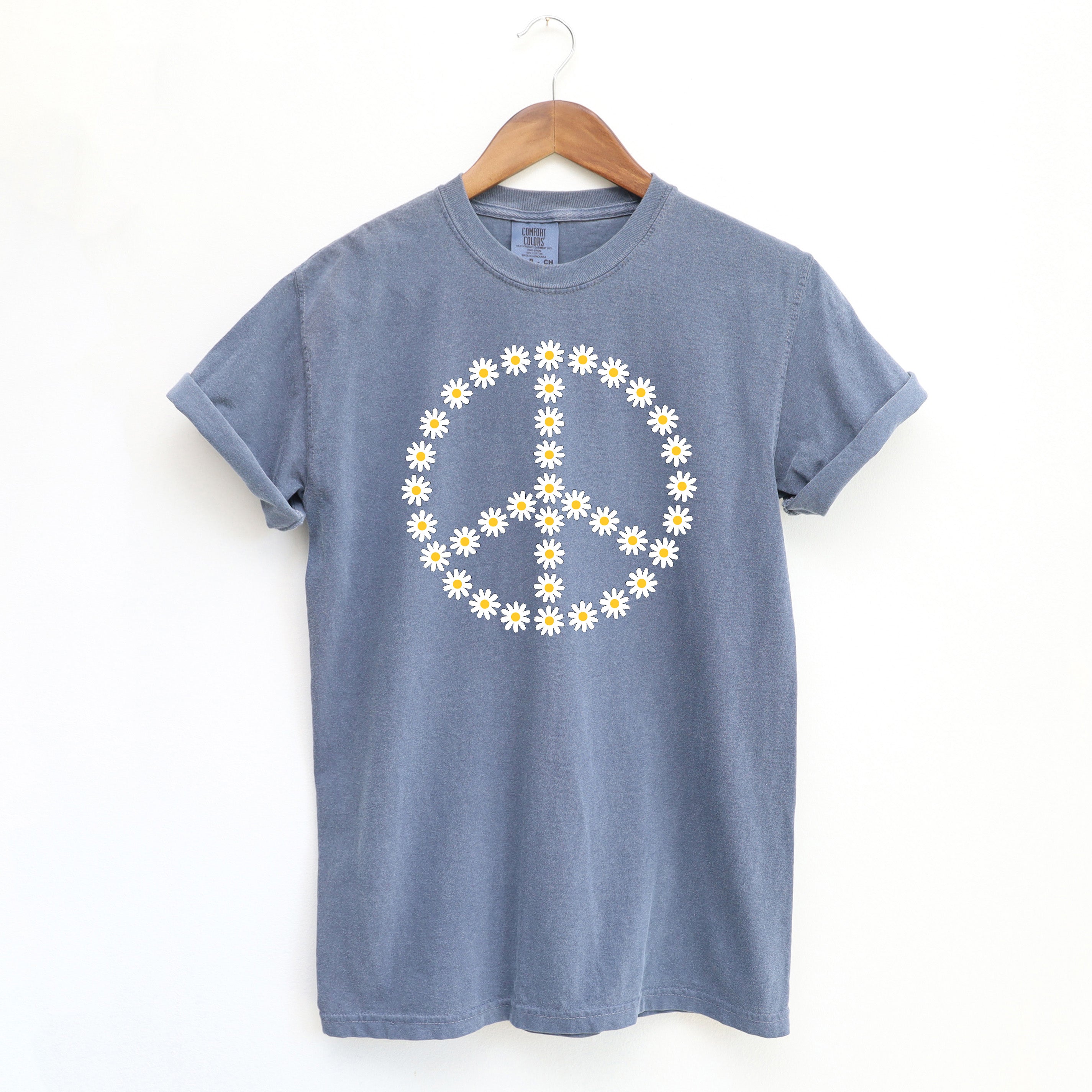 Daisy Peace Sign | Garment Dyed Tee