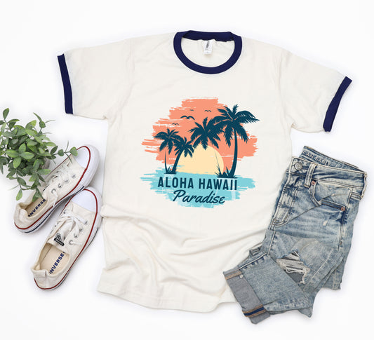 Aloha Hawaii | Ringer Tee