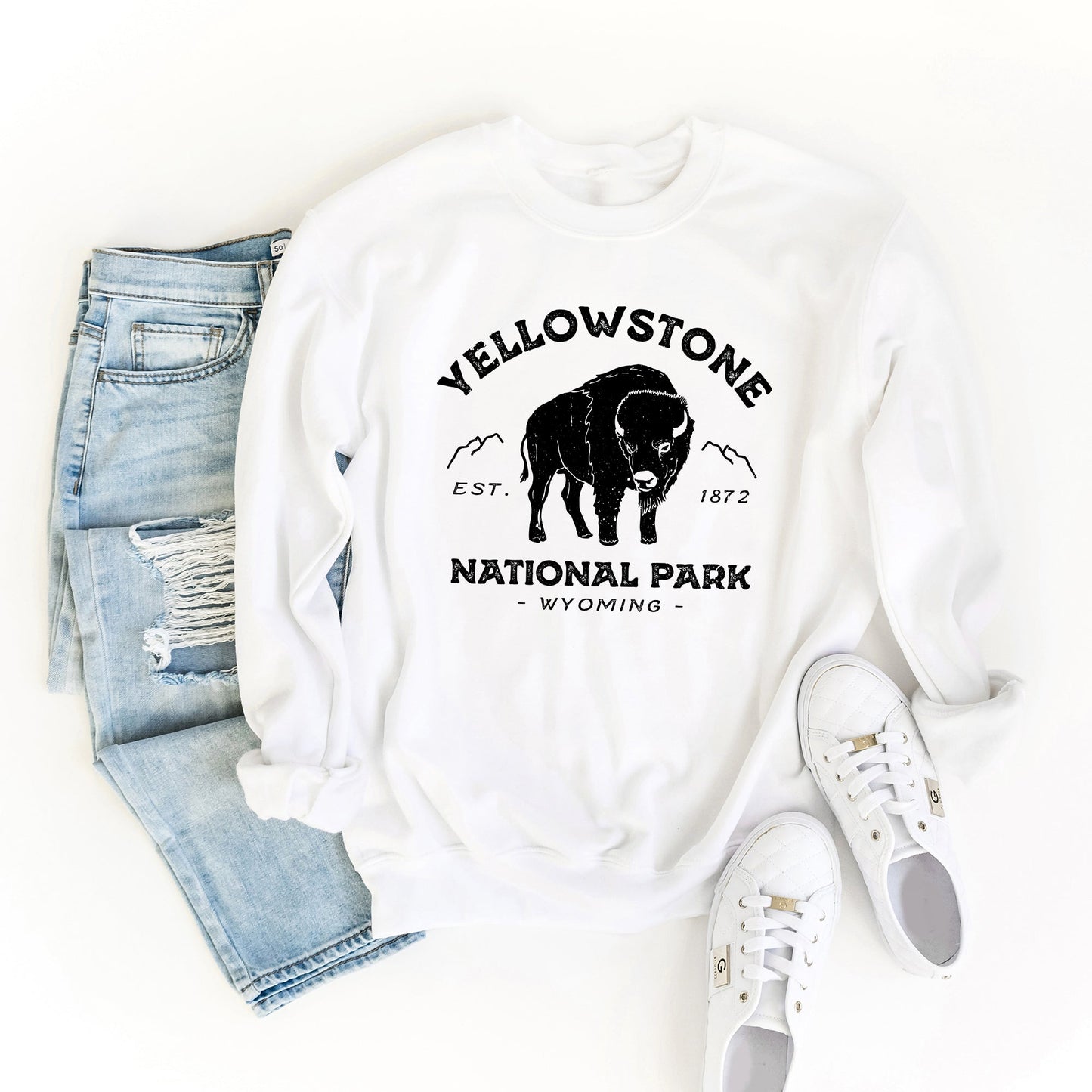 Clearance Vintage Yellowstone National Park | Sweatshirt