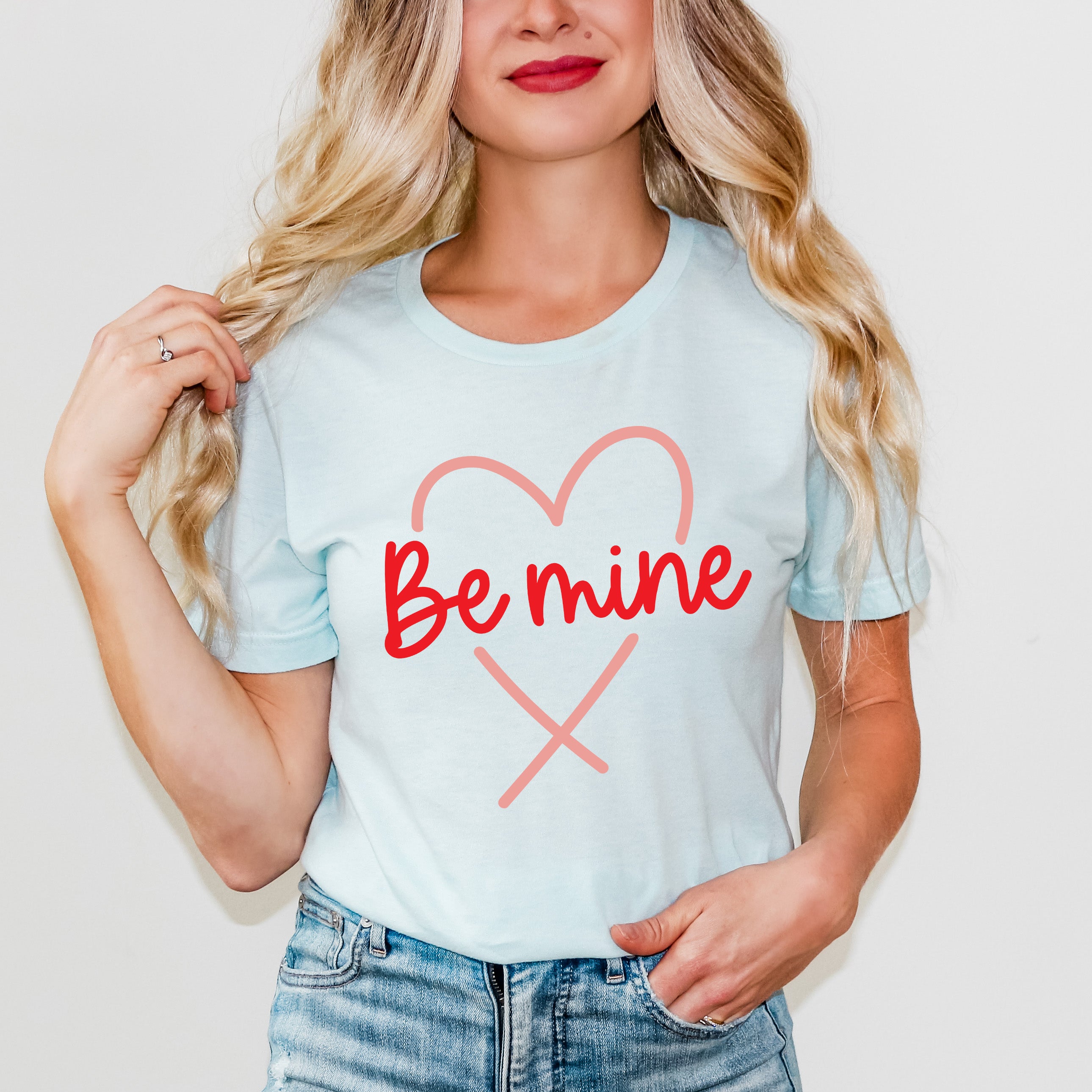 Be Mine Heart Colorful | Short Sleeve Graphic Tee