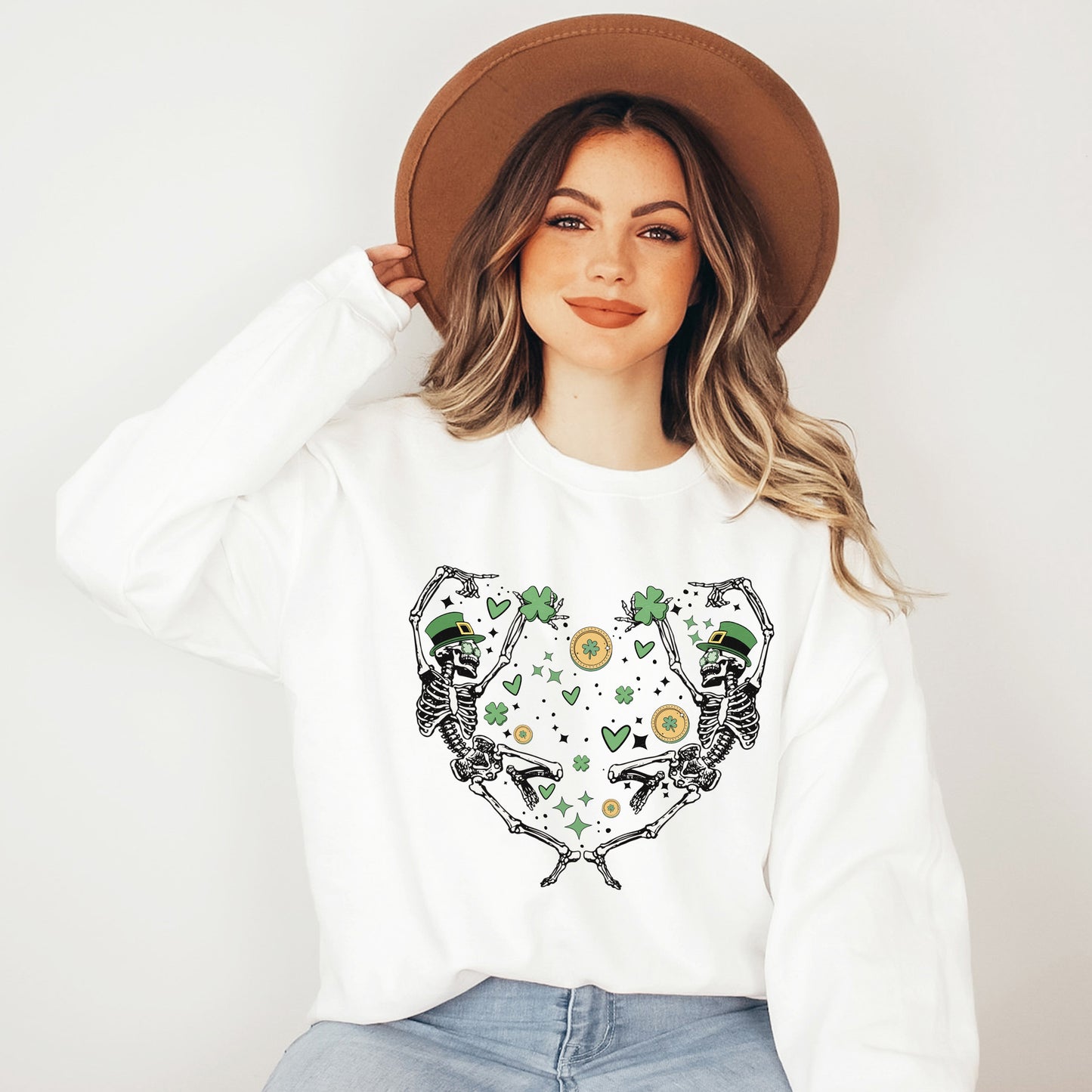 Skeleton St. Patrick's Heart | Sweatshirt