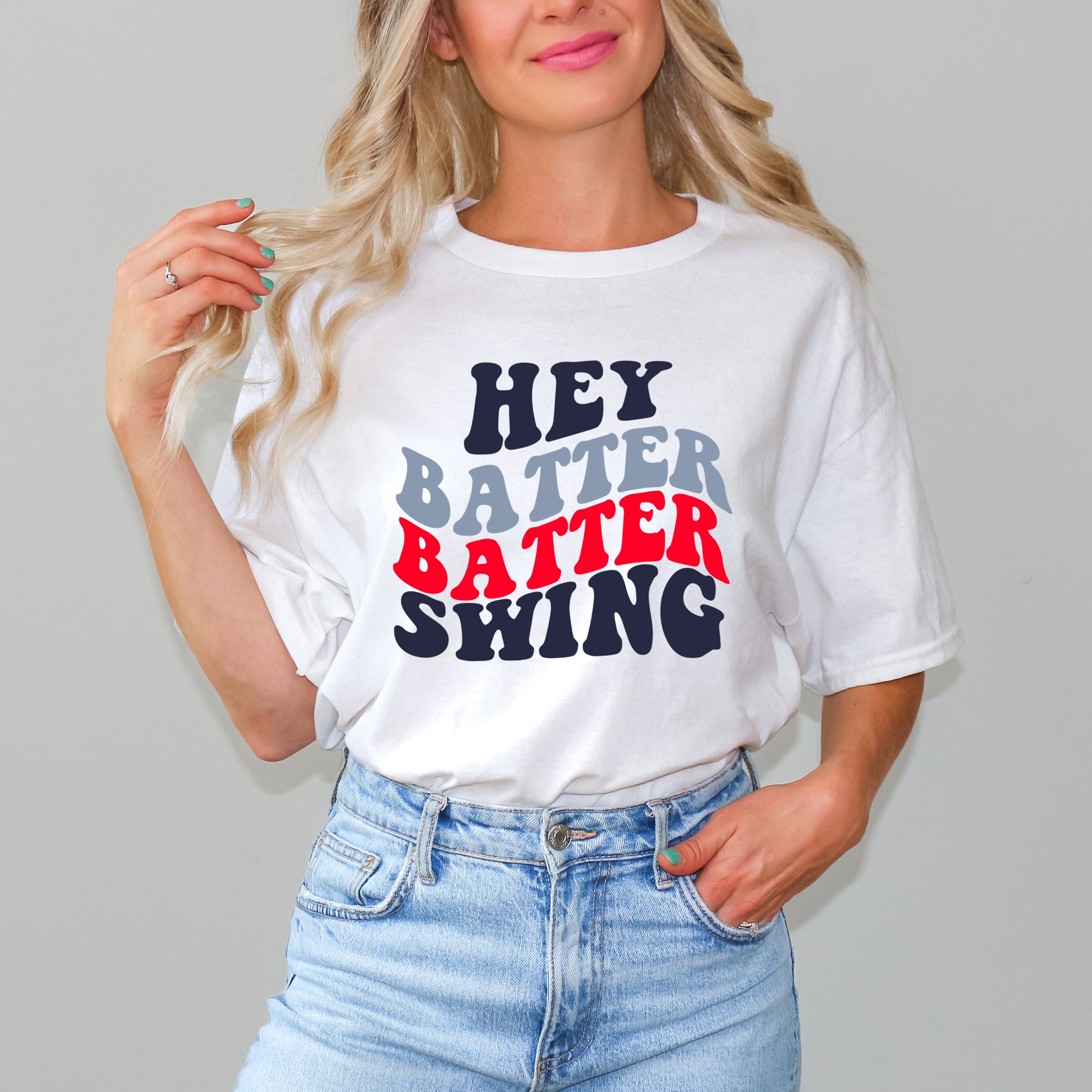 Batter Batter Swing Stacked | Short Sleeve Graphic Tee