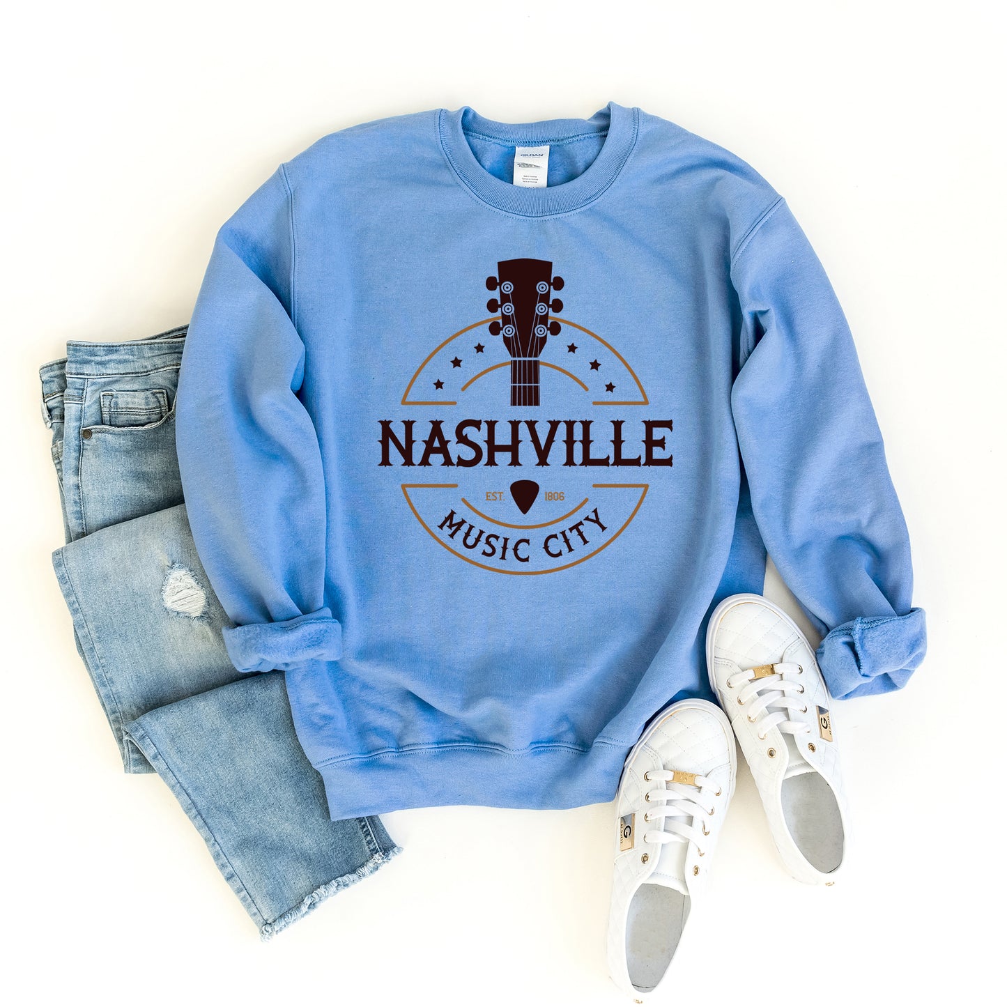 Nashville Music City Guitar | Sweatshirt
