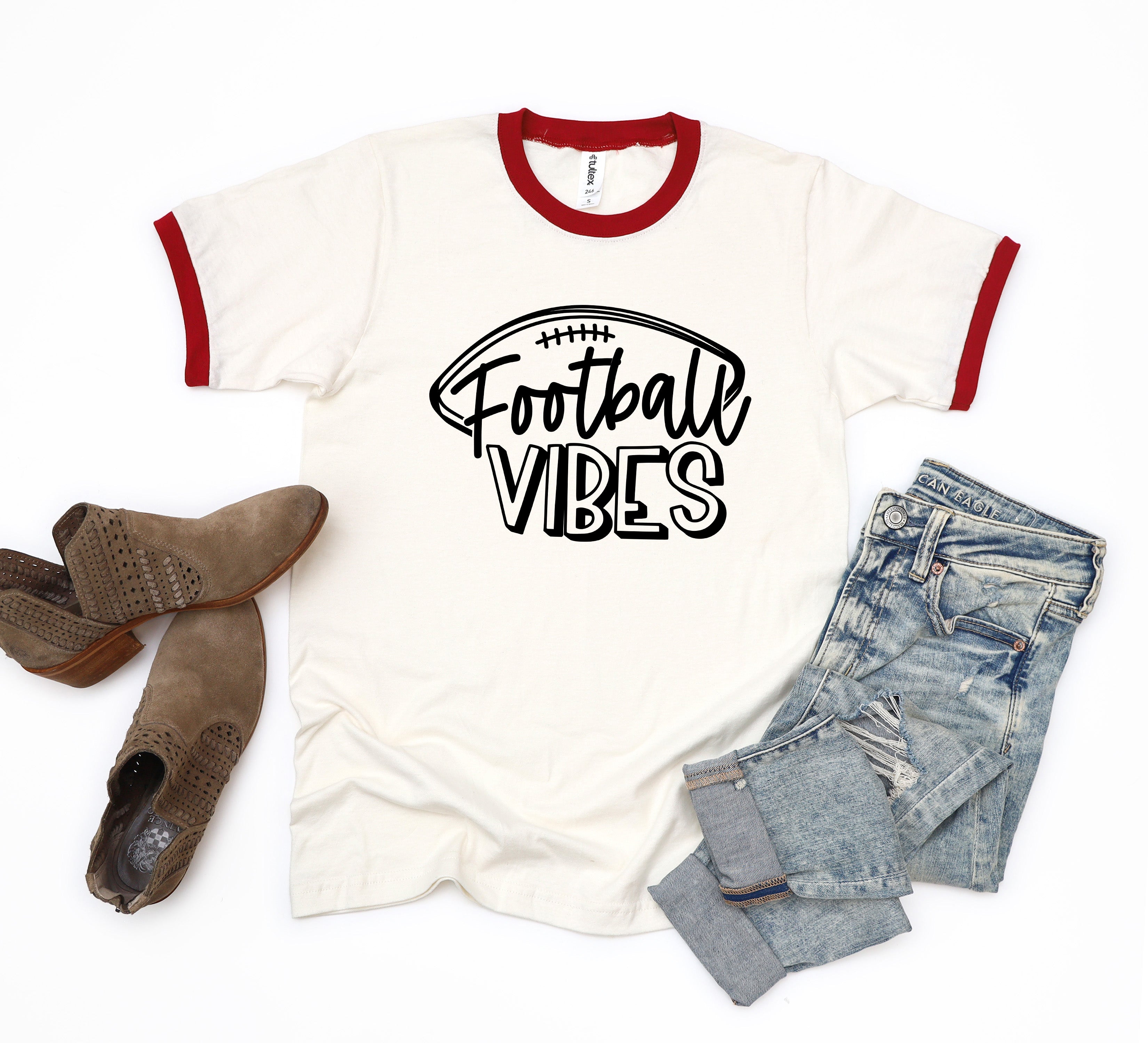 Football Vibes | Ringer Tee