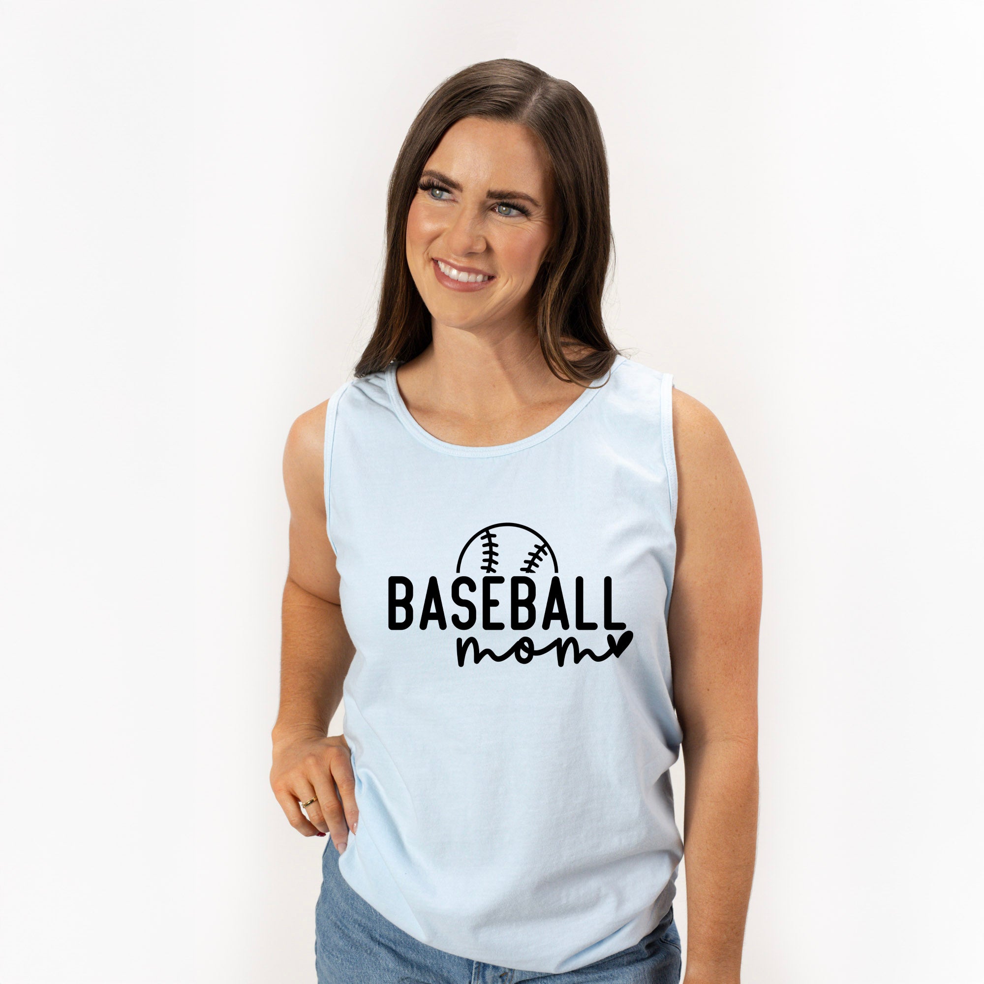 Baseball Mom Ball | Garment Dyed Tank