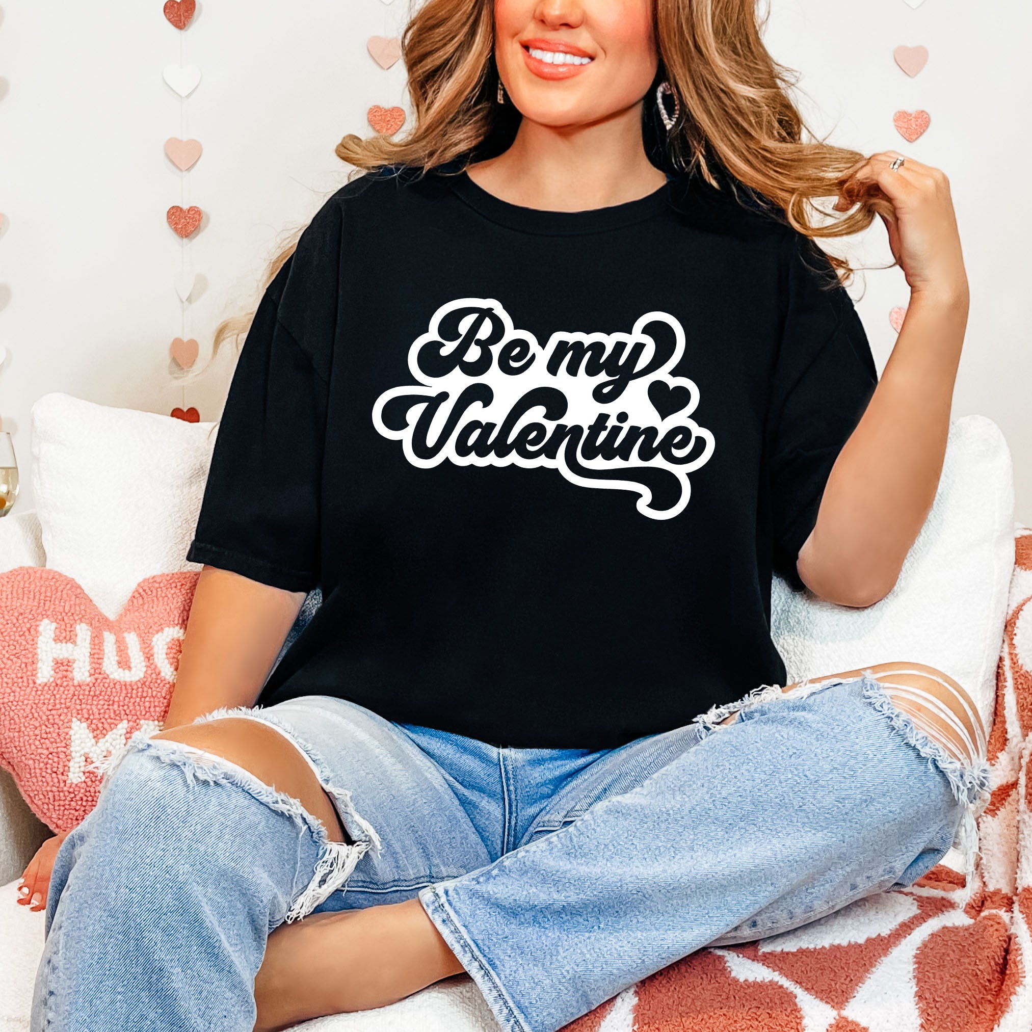 Be My Valentine Retro | Garment Dyed Tee