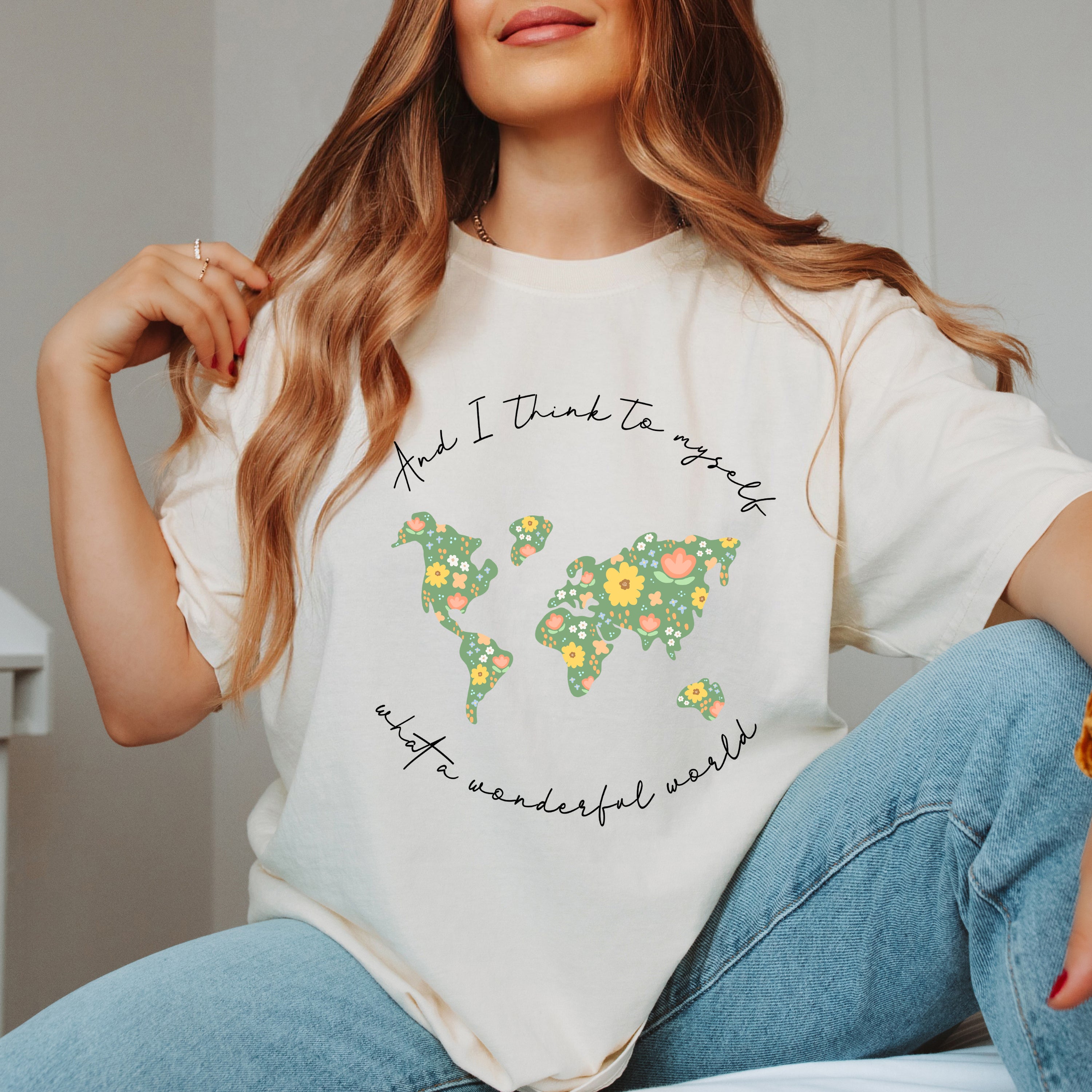 What A Wonderful World | Garment Dyed Short Sleeve Tee