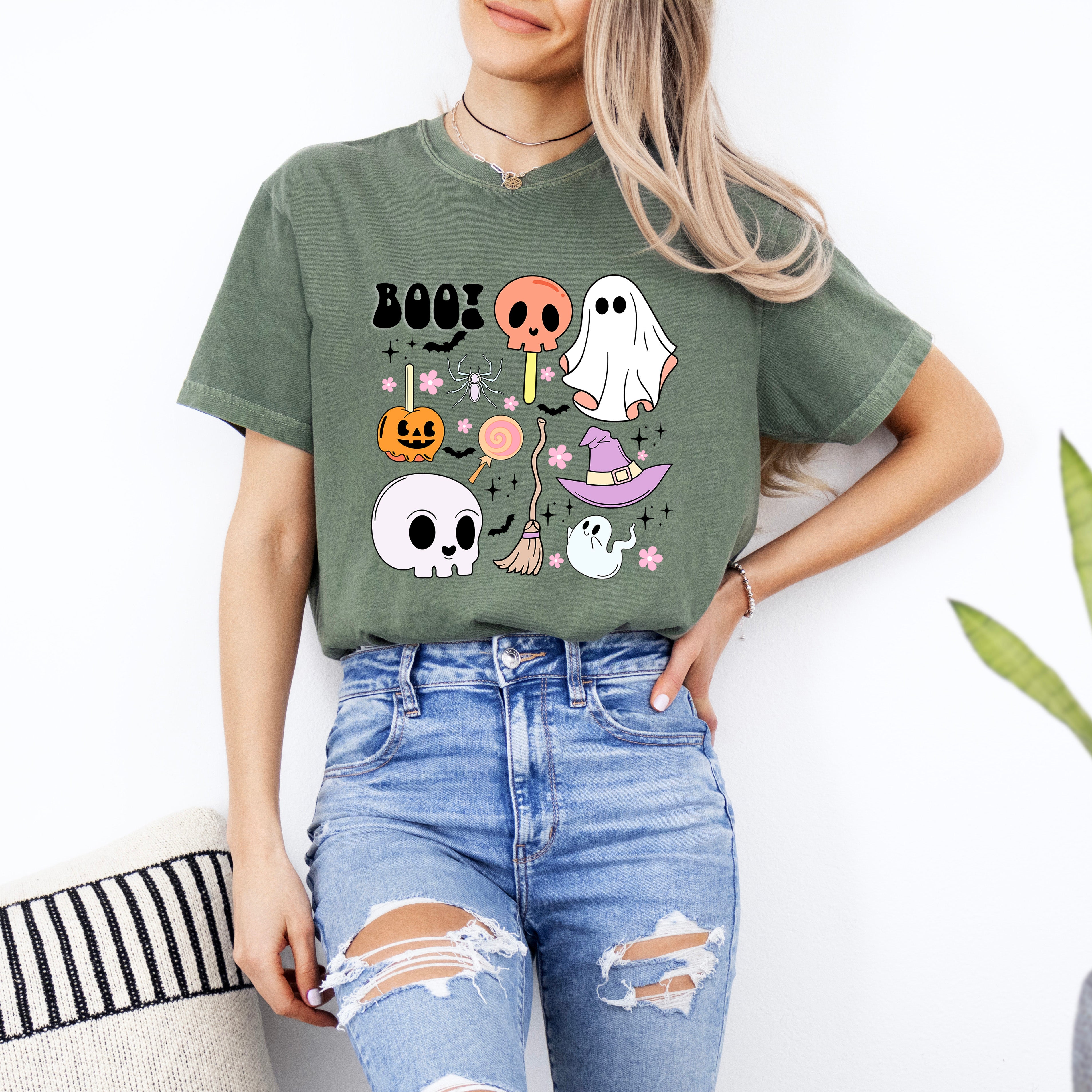 Boo Chart | Garment Dyed Short Sleeve Tee