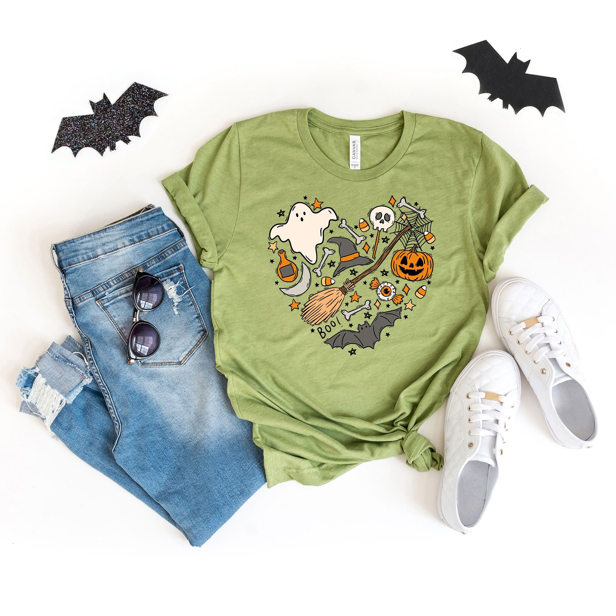 Halloween Heart | Short Sleeve Crew Neck