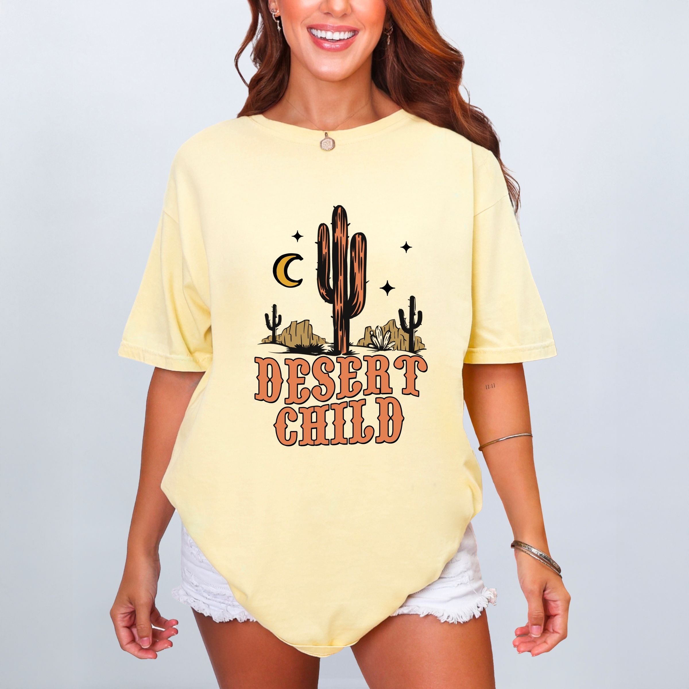 Desert Child - Women's Garment Dyed Graphic T-Shirt