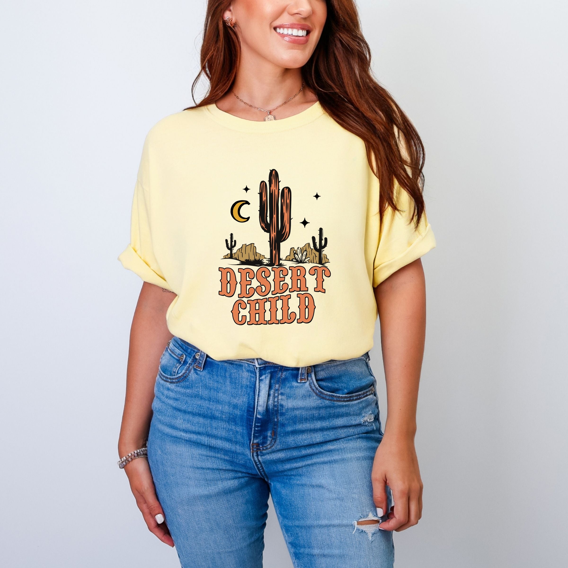 Desert Child - Women's Garment Dyed Graphic T-Shirt