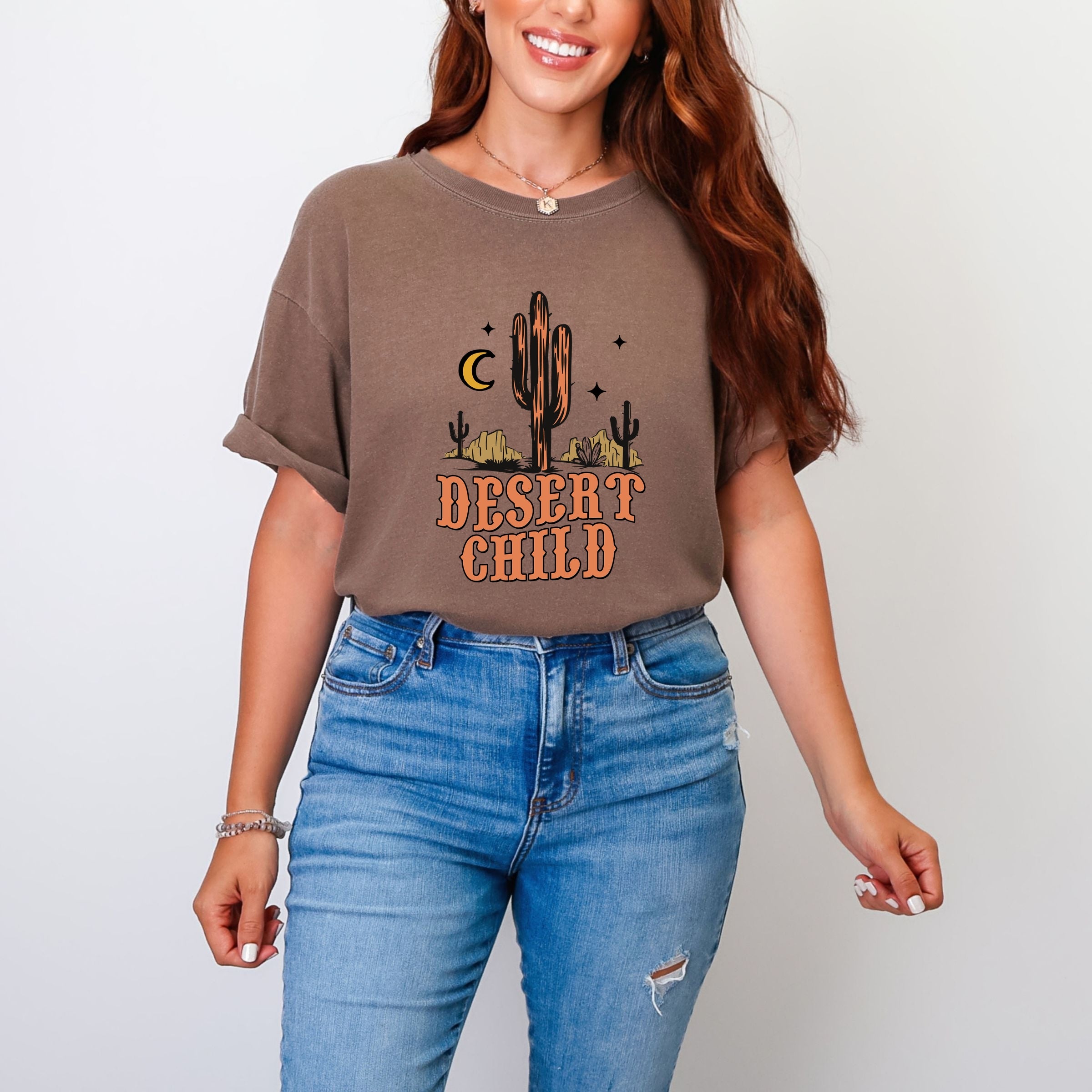Desert Child - Women's Garment Dyed Graphic T-Shirt