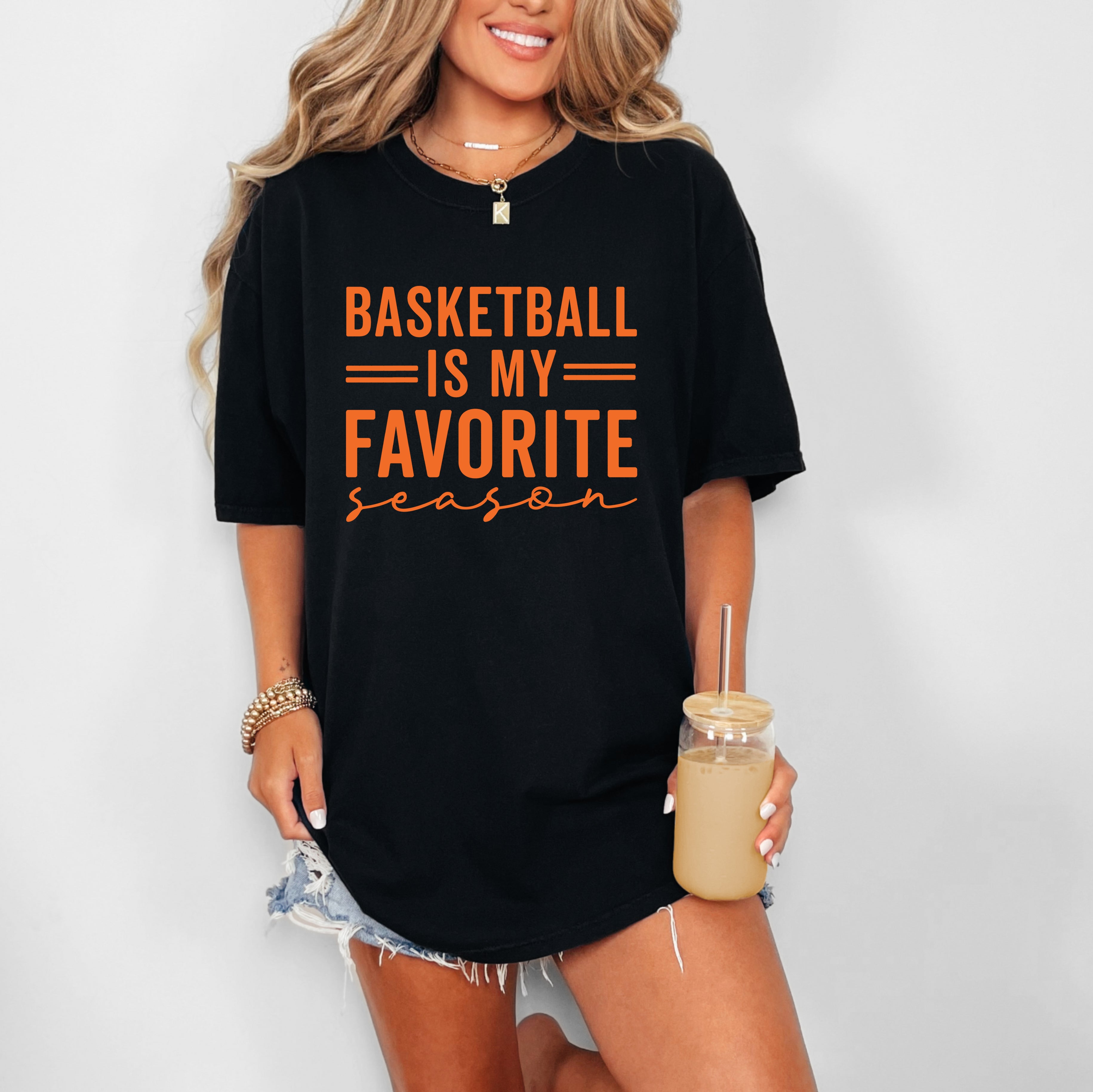 Basketball Is My Favorite Season | Garment Dyed Short Sleeve Tee