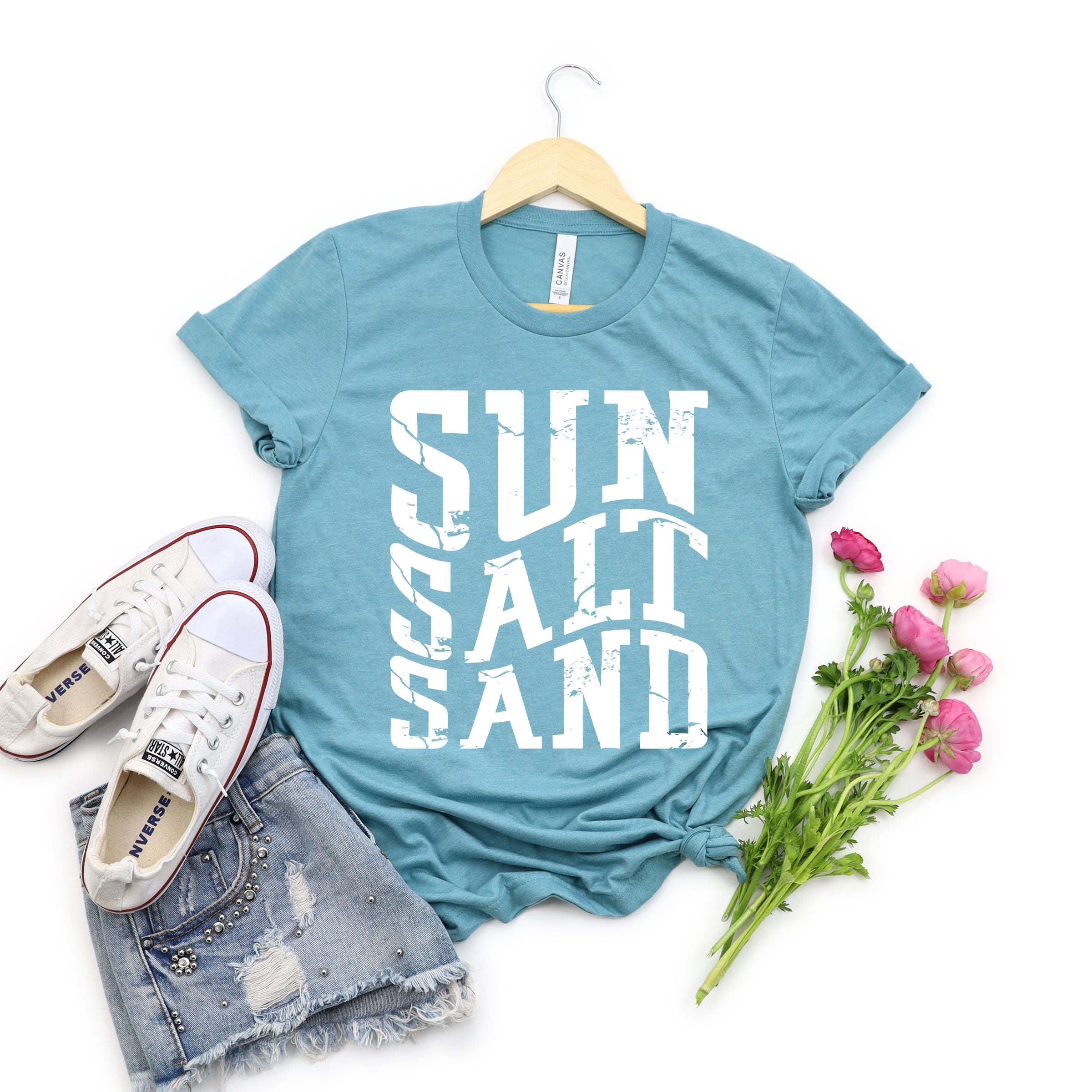 Sun Salt Sand Wavy - Womens Short Sleeve Tee