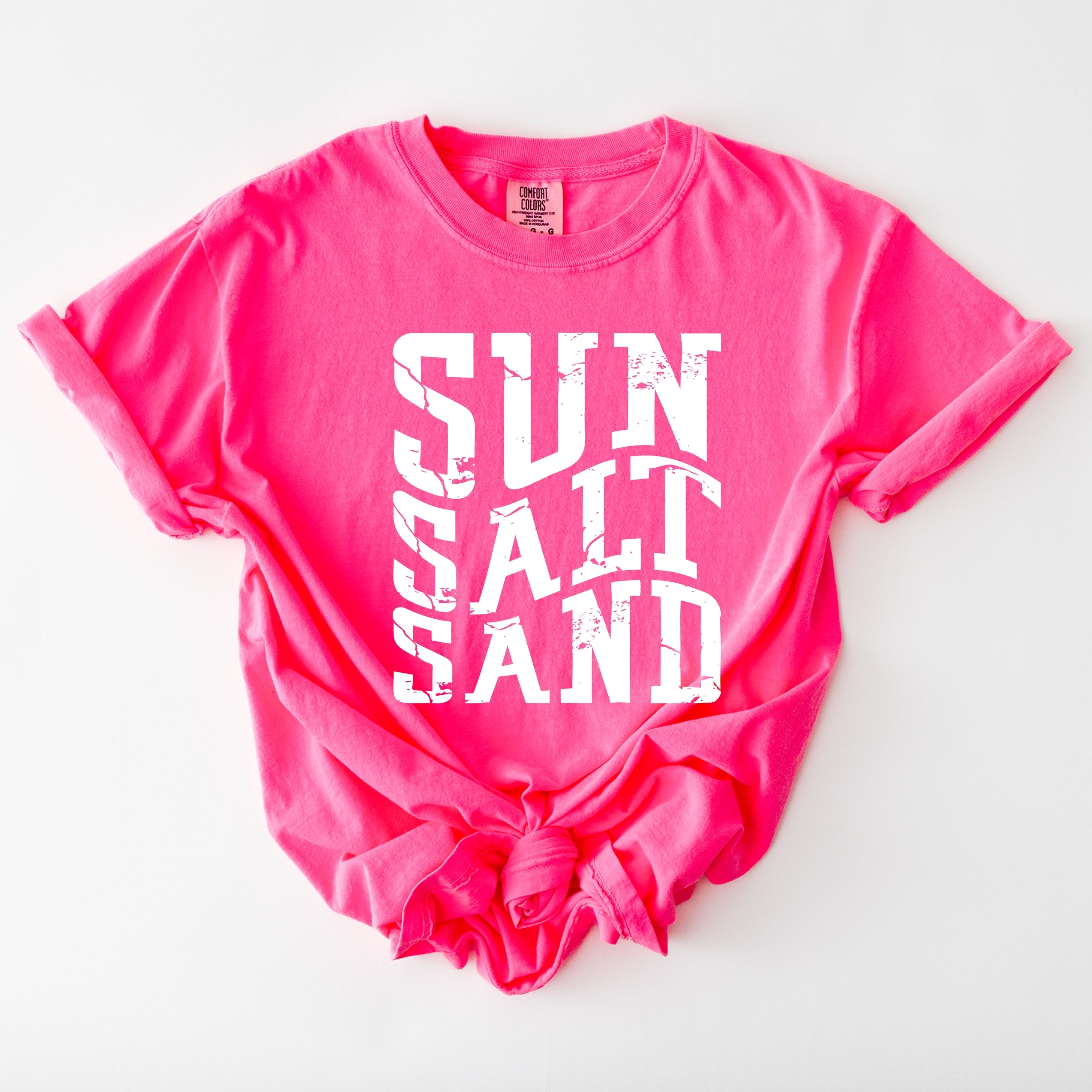 Sun Salt Sand Wavy - Womens Garment Dyed Tee