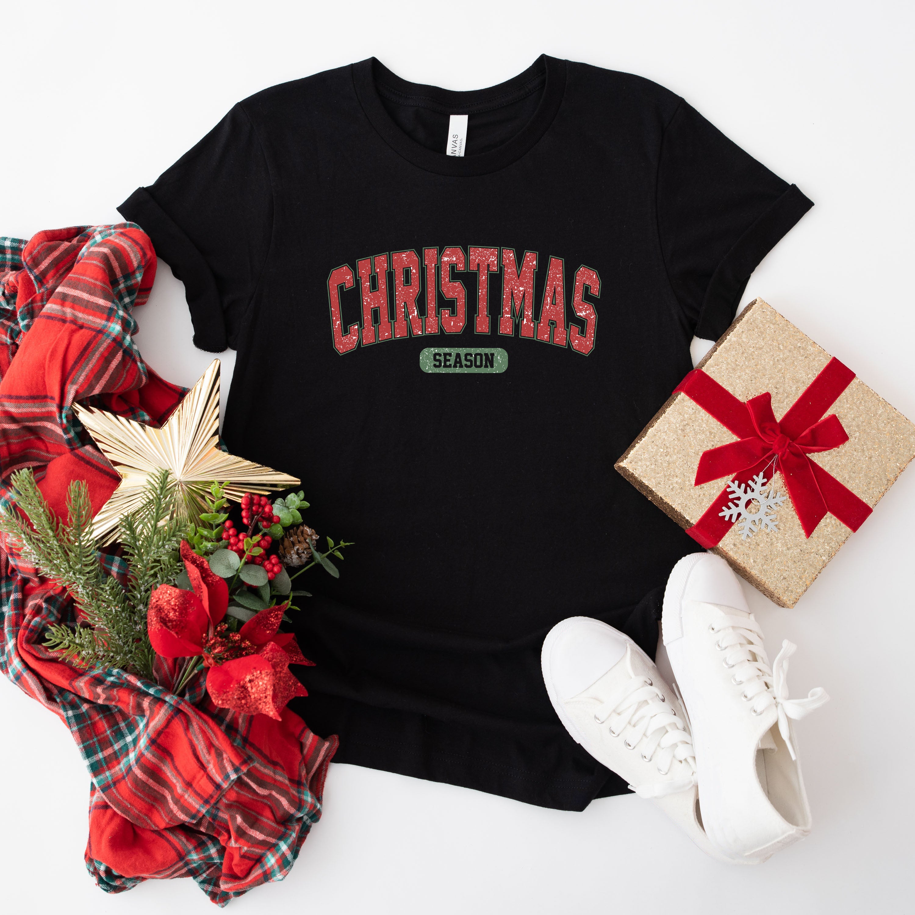 Varsity Christmas Season | Short Sleeve Crew Neck