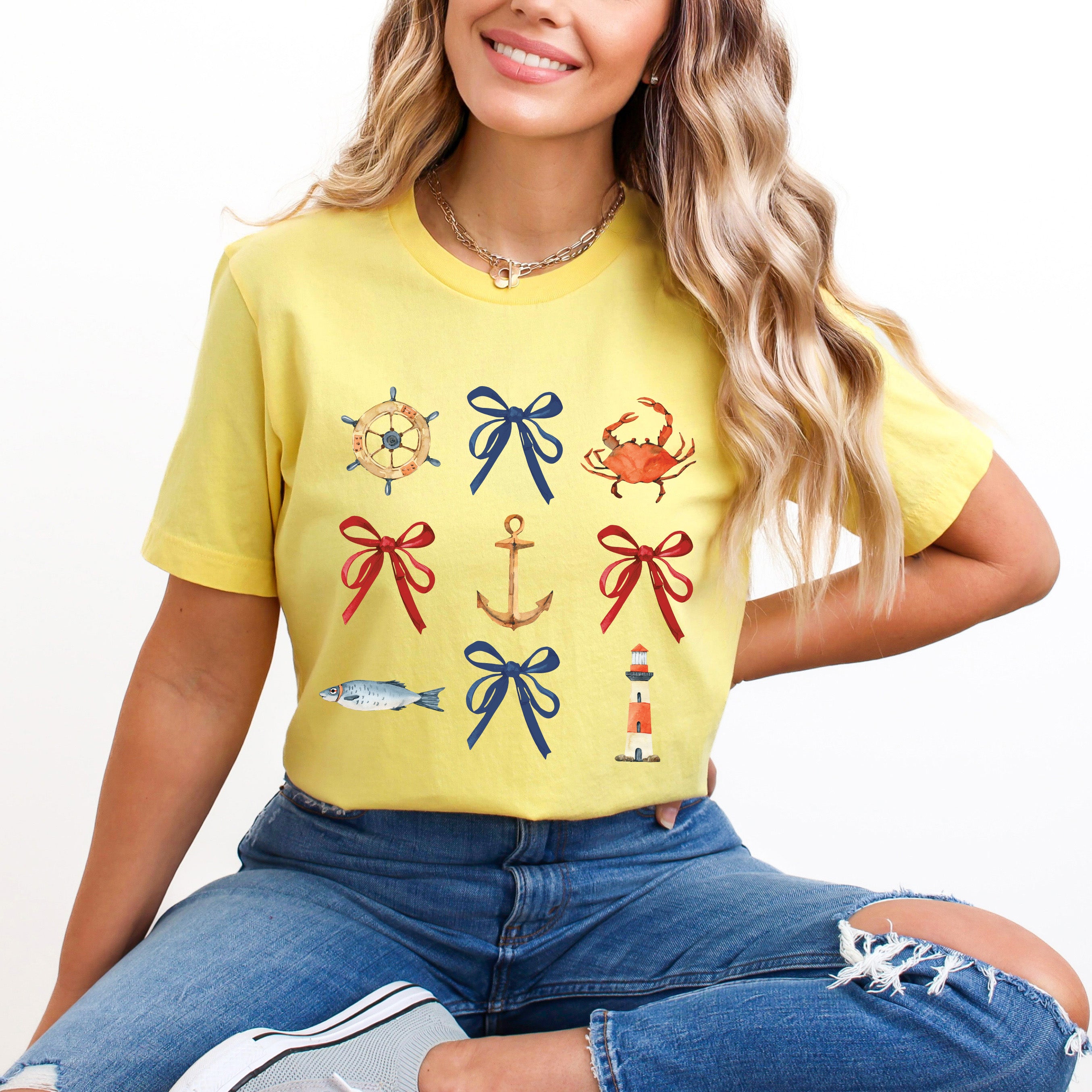 Coquette Nautical Collage | Short Sleeve Graphic Tee
