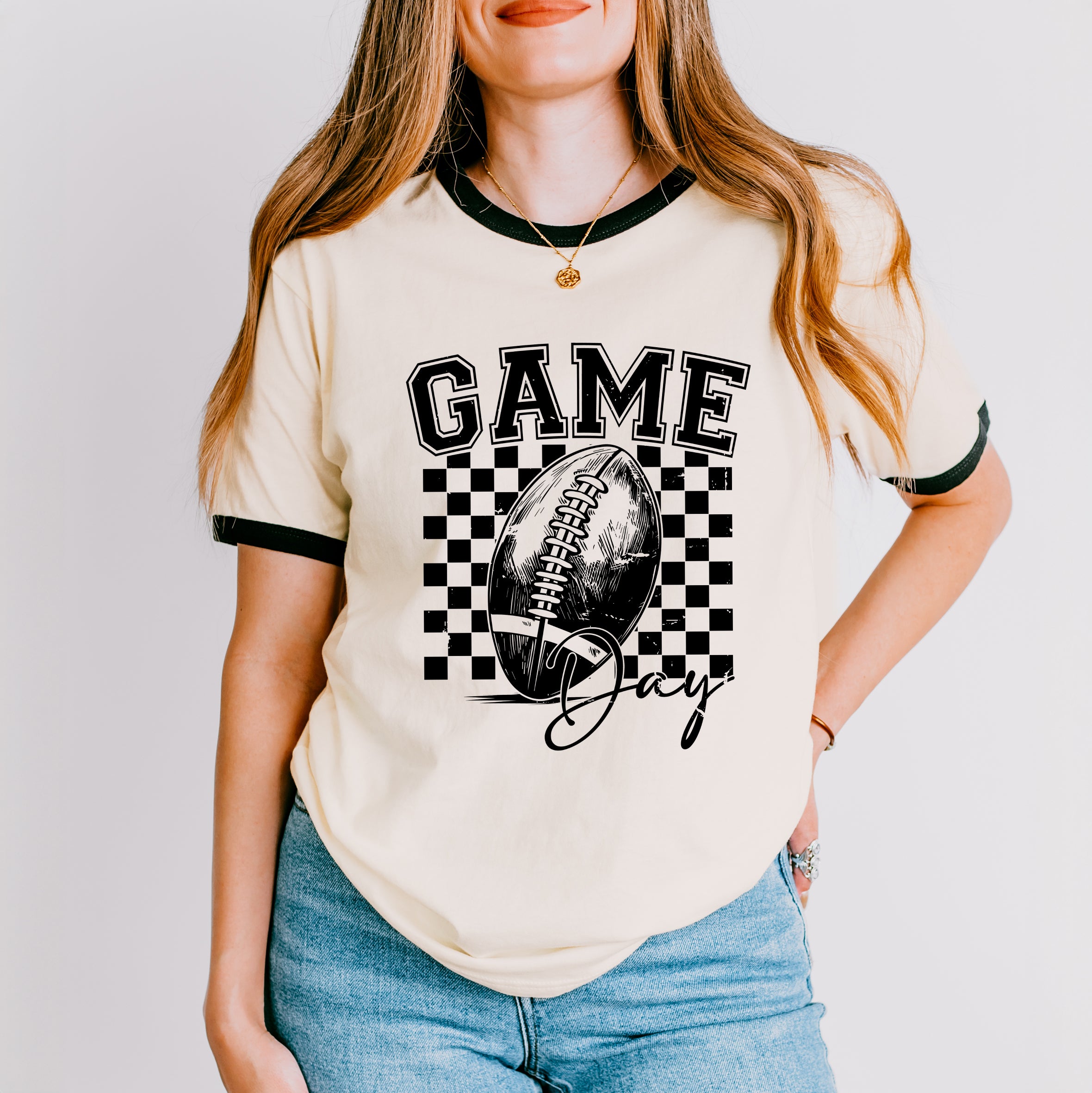 Retro Football Game Day | Ringer Tee