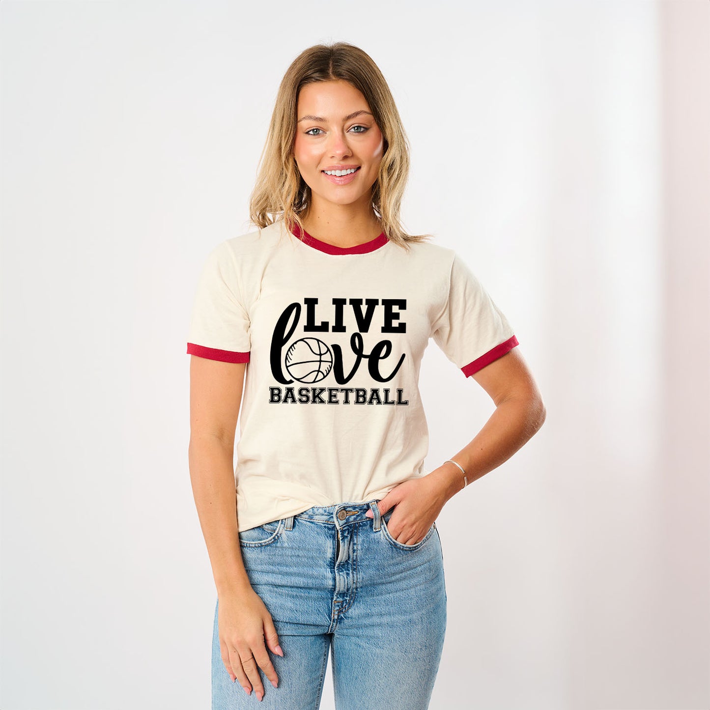 Live Love Basketball | Ringer Tee