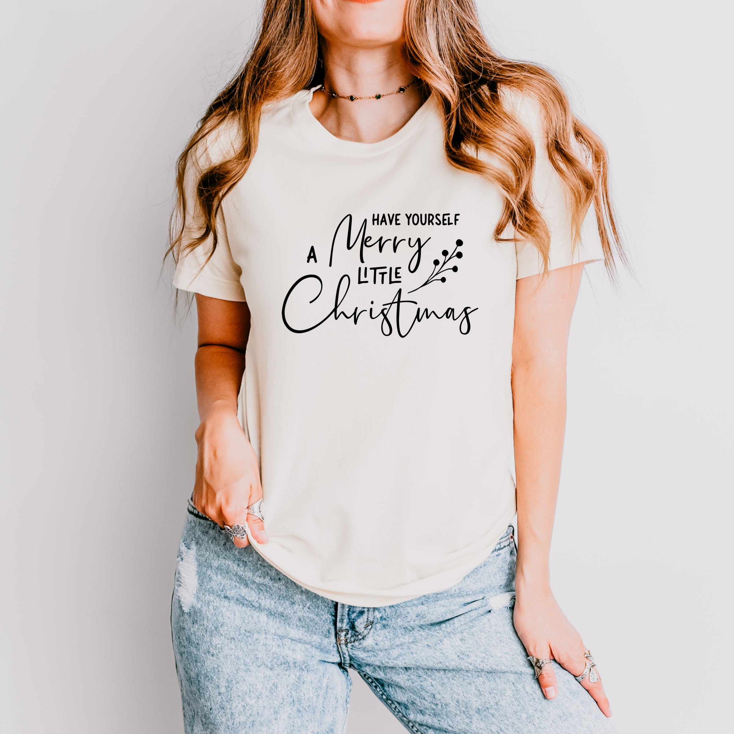 Have Yourself A Merry Little Christmas Berries - Womens Short Sleeve Tee