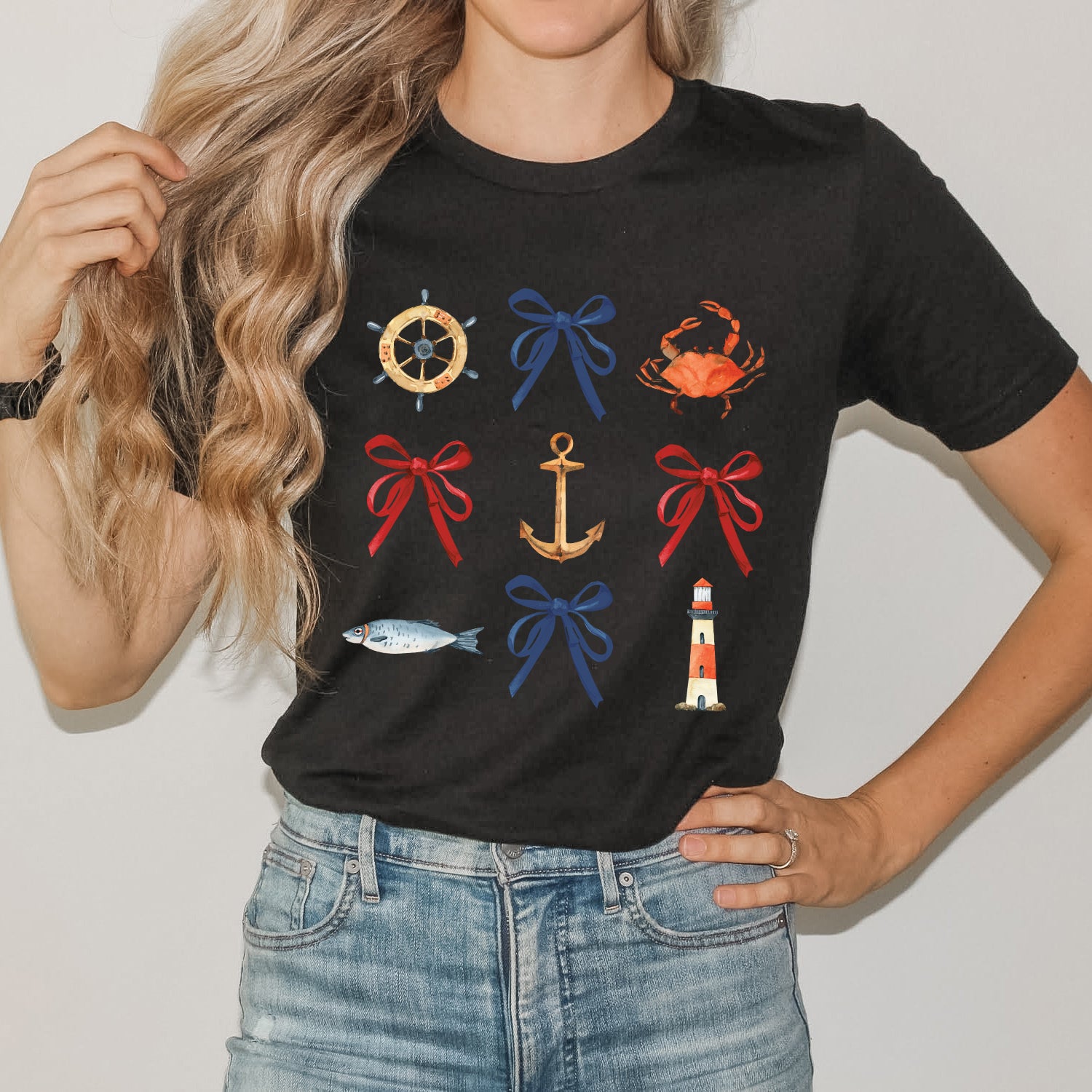 Coquette Nautical Collage | Short Sleeve Graphic Tee