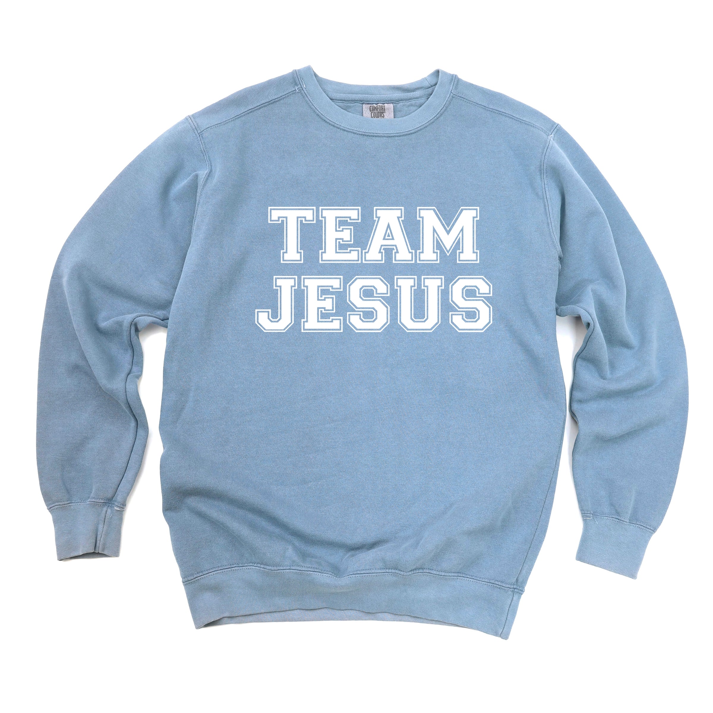 Team Jesus - Women's Garment Dyed Graphic Sweatshirt