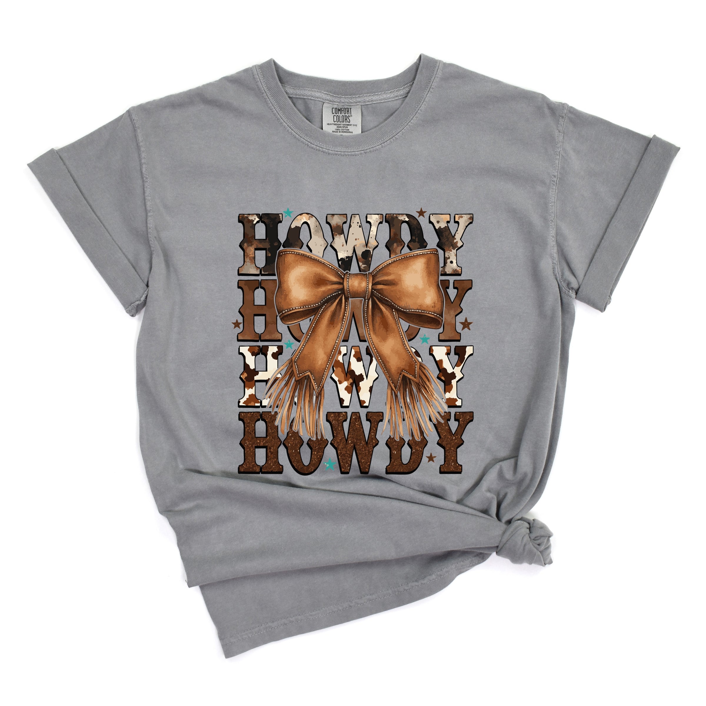 Coquette Howdy Stacked - Women's Garment Dyed Graphic T-Shirt
