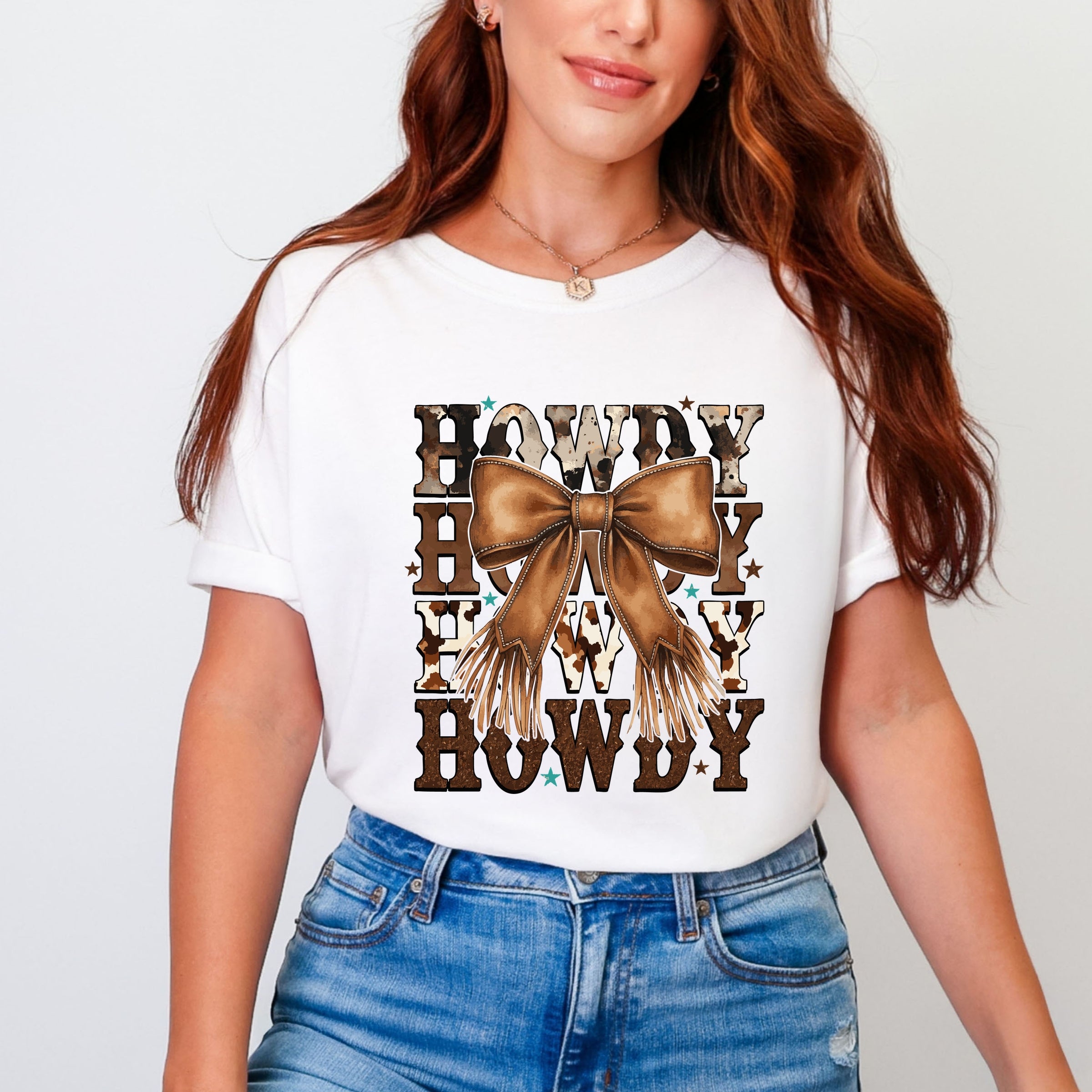 Coquette Howdy Stacked - Women's Garment Dyed Graphic T-Shirt