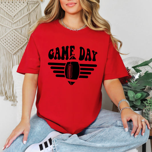 Football Game Day Stripes | Garment Dyed Tee
