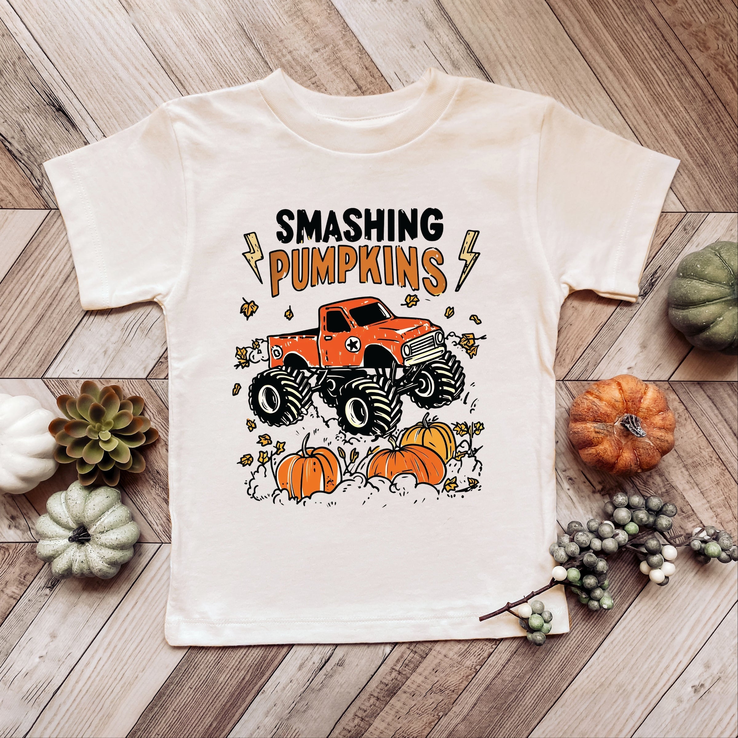 Smashing Pumpkins Monster Truck - Youth Short Sleeve Graphic T-Shirt and Toddler Short Sleeve Graphic T-Shirt