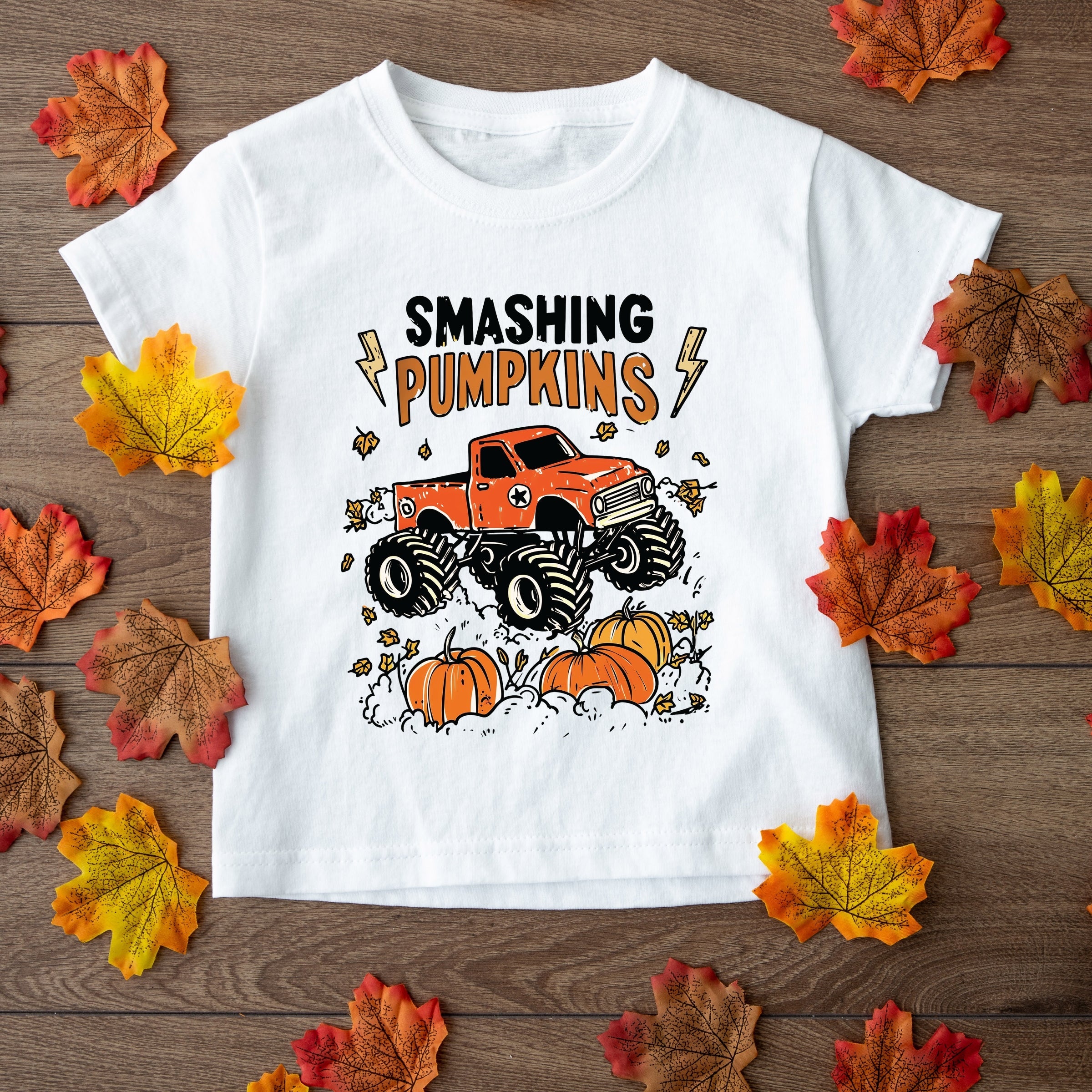 Smashing Pumpkins Monster Truck - Youth Short Sleeve Graphic T-Shirt and Toddler Short Sleeve Graphic T-Shirt